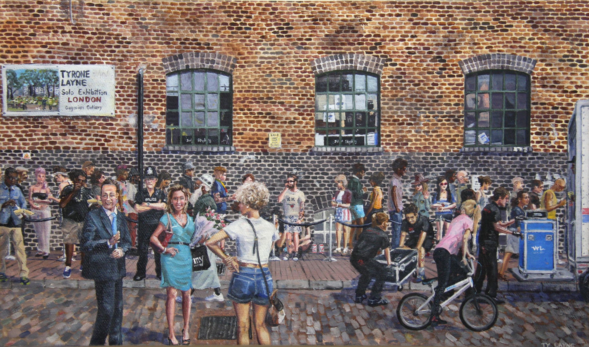Bricklane- London. Oil on canvas. 27cm X 44cm. 2013
