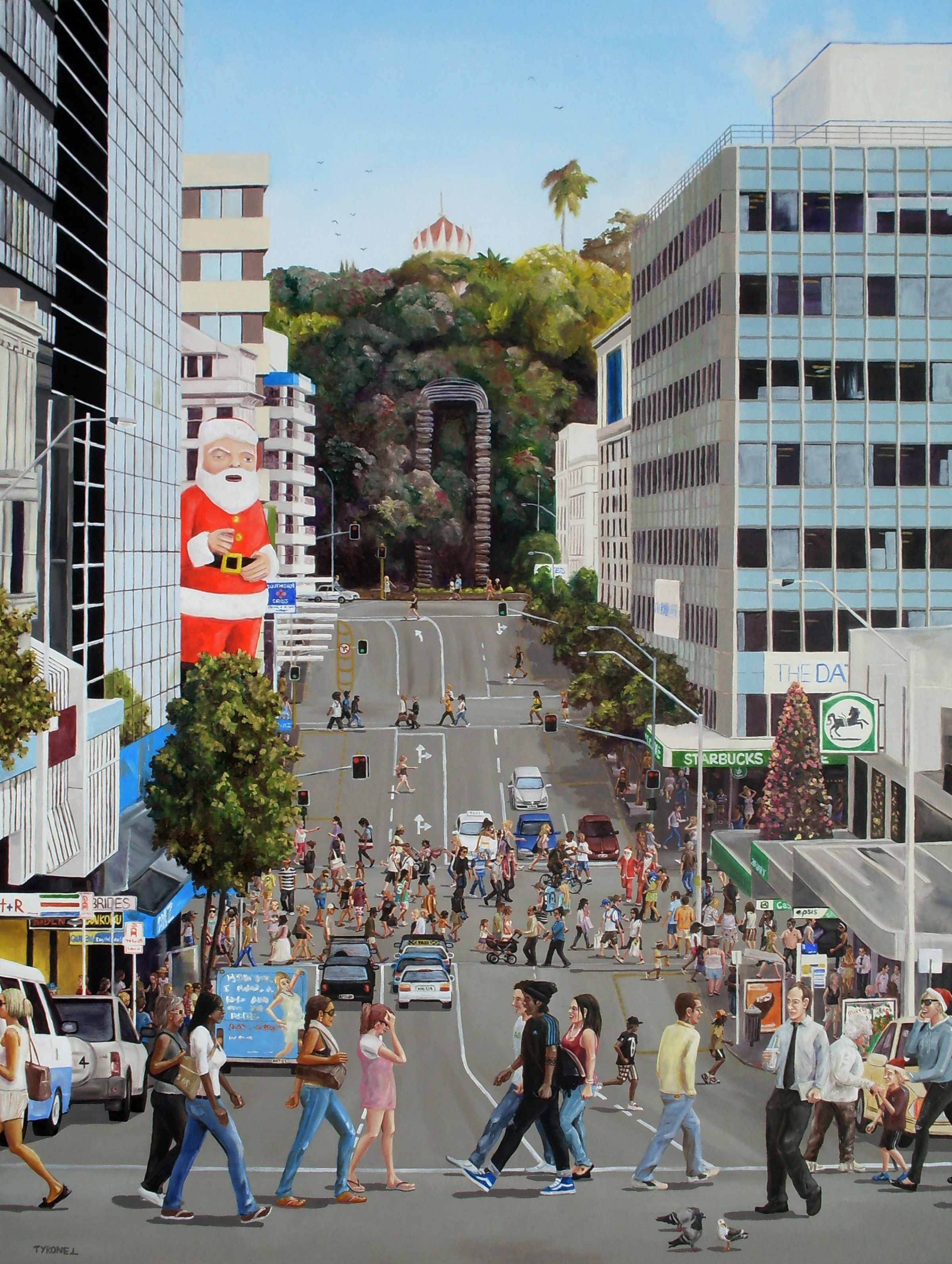 A Long Hot Summer. Oil on board. 120cm x 90cm. 2009