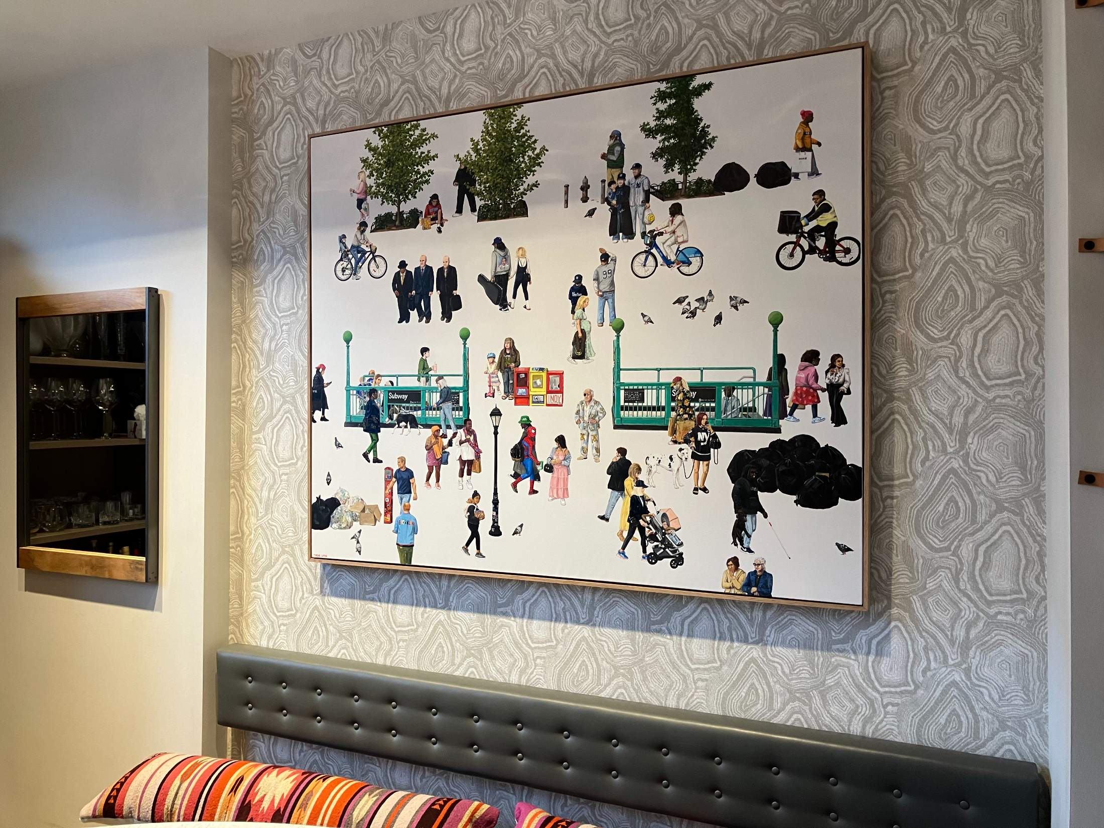 Fort Greene- Brooklyn. Oil & Acrylic on linen. 122cm X 152cm. 2024