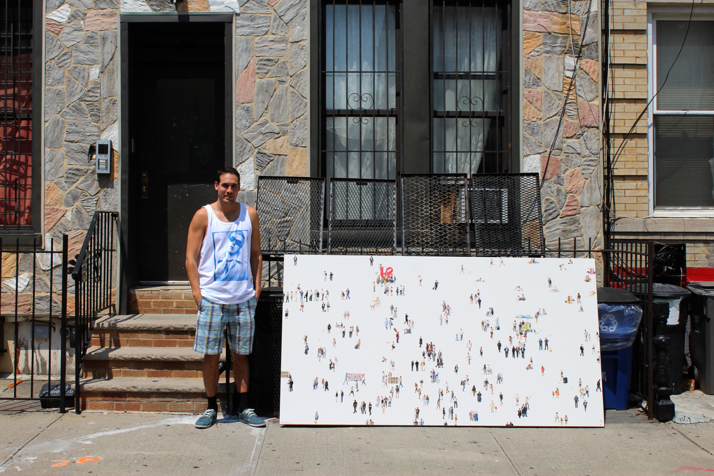 New York New York. Oil & Acrylic on canvas. 127cm X 238cm. 2016