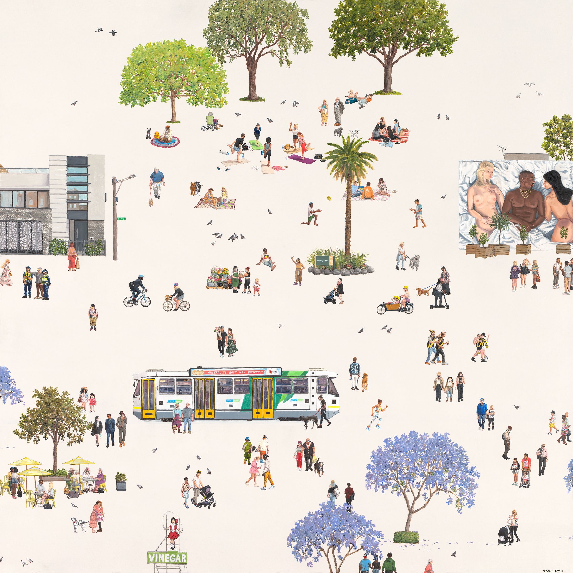 Richmond. Oil & Acrylic on linen. 152cm X 152cm. 2021