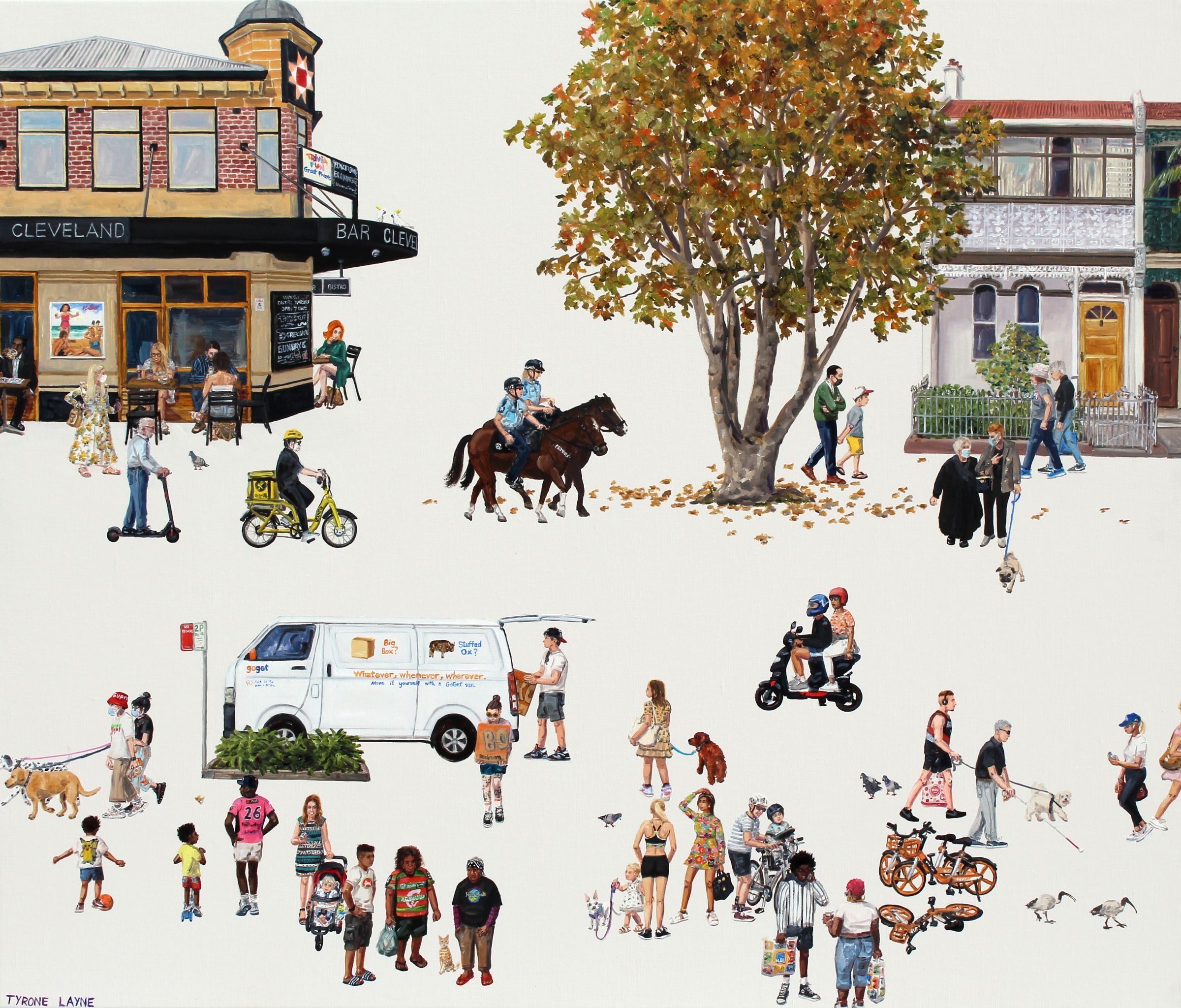East Redfern. Oil & acrylic on linen. 61cm x 71cm. 2021.