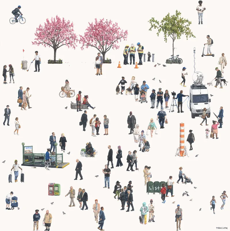 Spring Downtown NYC - 2025, Print by Tyrone Layne