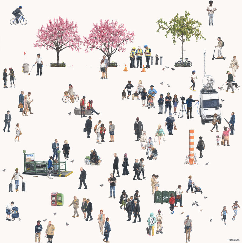 Spring Downtown NYC - 2025, Print by Tyrone Layne