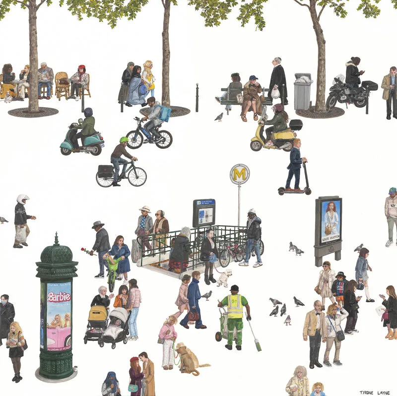 Paris: A Moveable Feast - 2024, Print by Tyrone Layne
