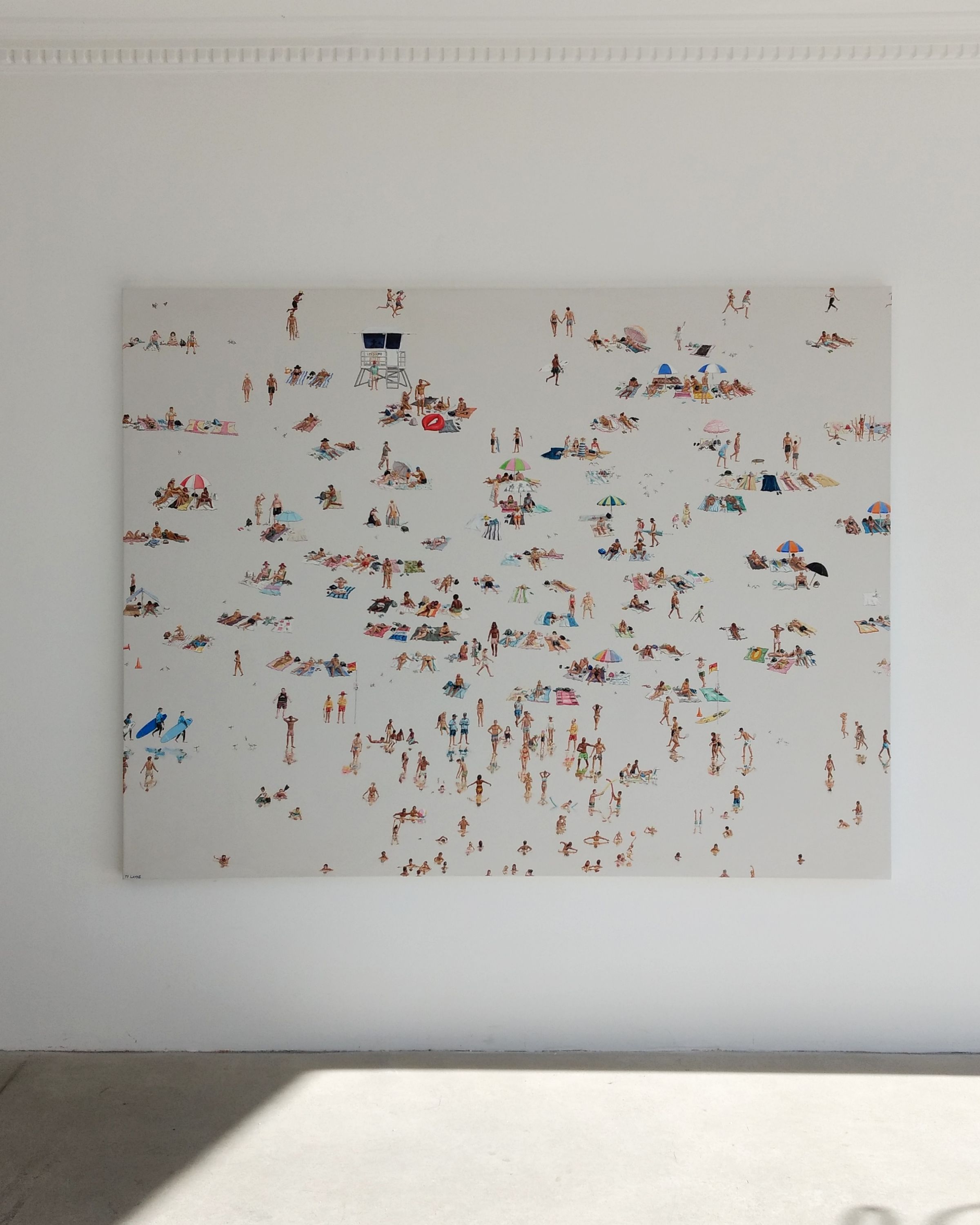 Thirty One Degrees. Oil & acrylic on canvas. 152cm X 198cm. 2016-2017