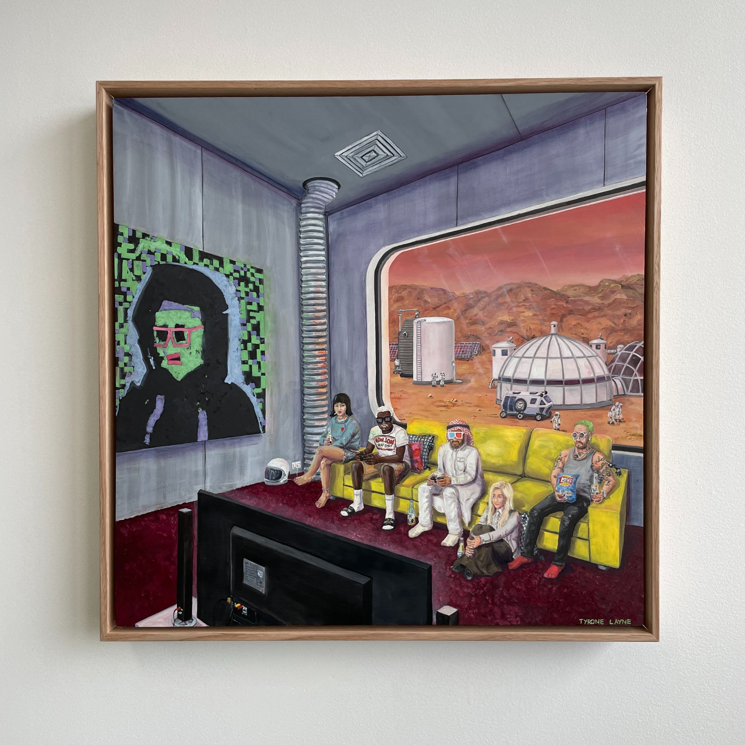 Early Colony II. Oil on board. 50cm X 50cm. 2021-2022