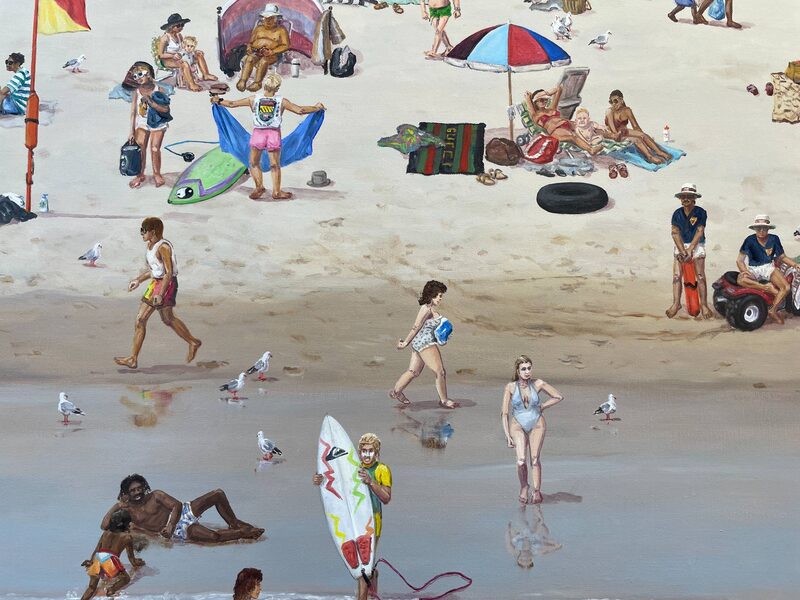Bondi 1985 — installation view at TIME MACHINE, Surry Hills, 2025
