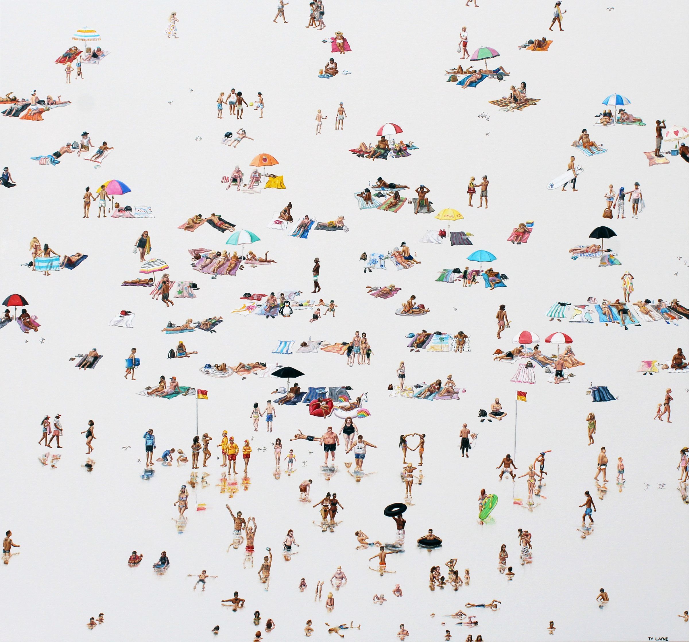 Bondi Summers IV. Oil & Acrylic on canvas. 140cm X 150cm. 2016