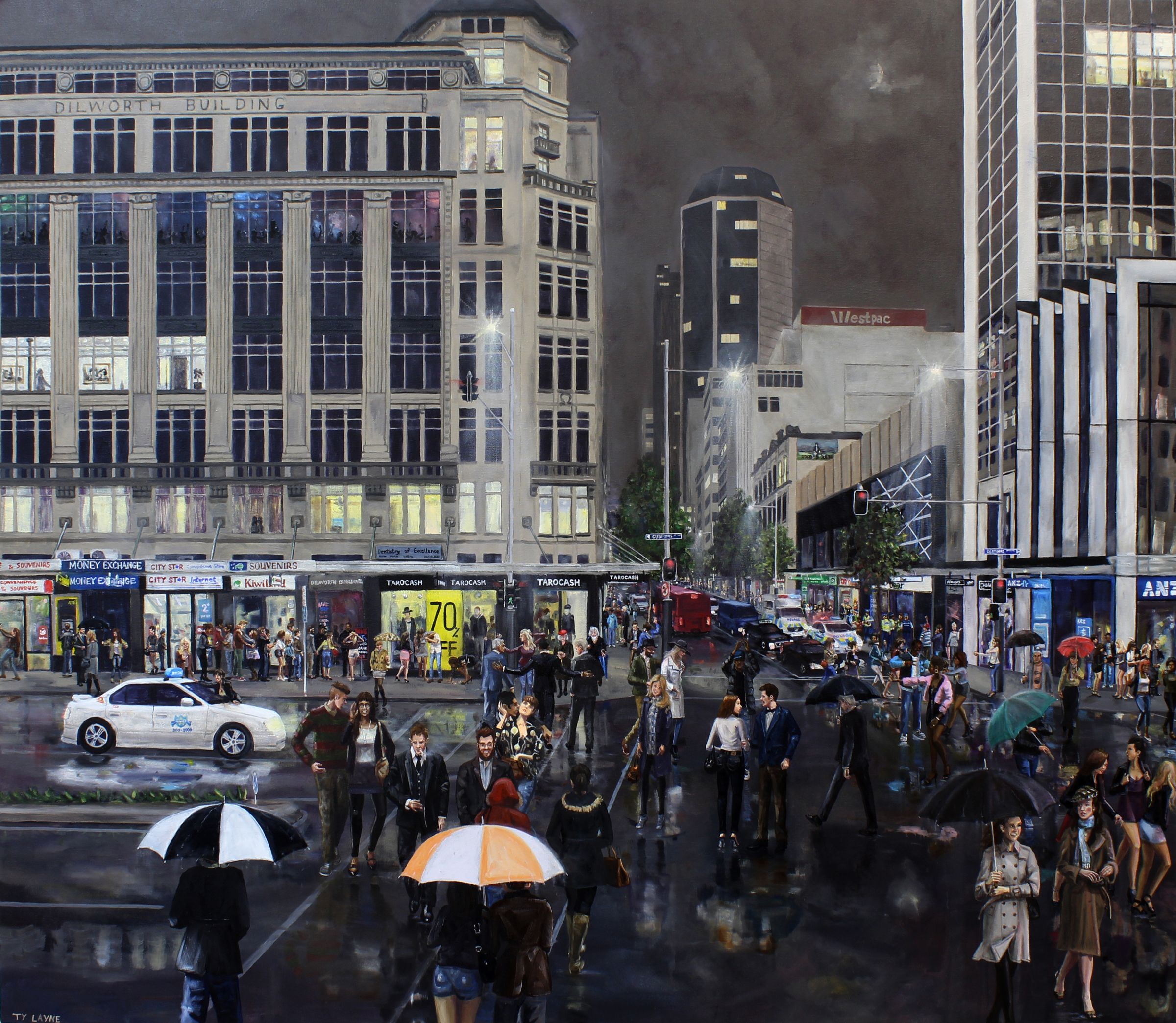 Intoxicated City. Oil on canvas. 110cm X 130cm. 2014
