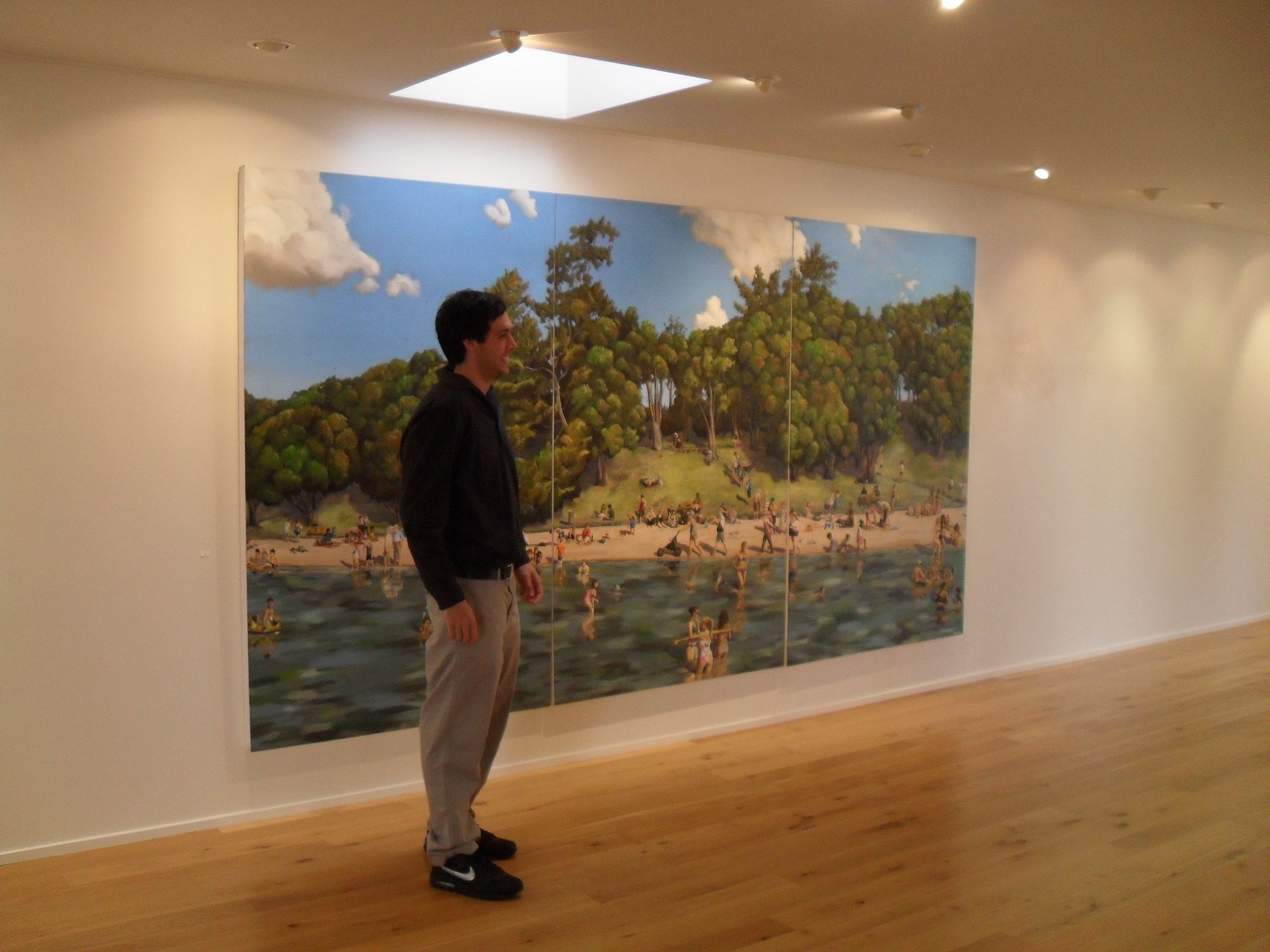 Point Chevalier IV. Oil on canvas. 210cm x 390cm. 2011
