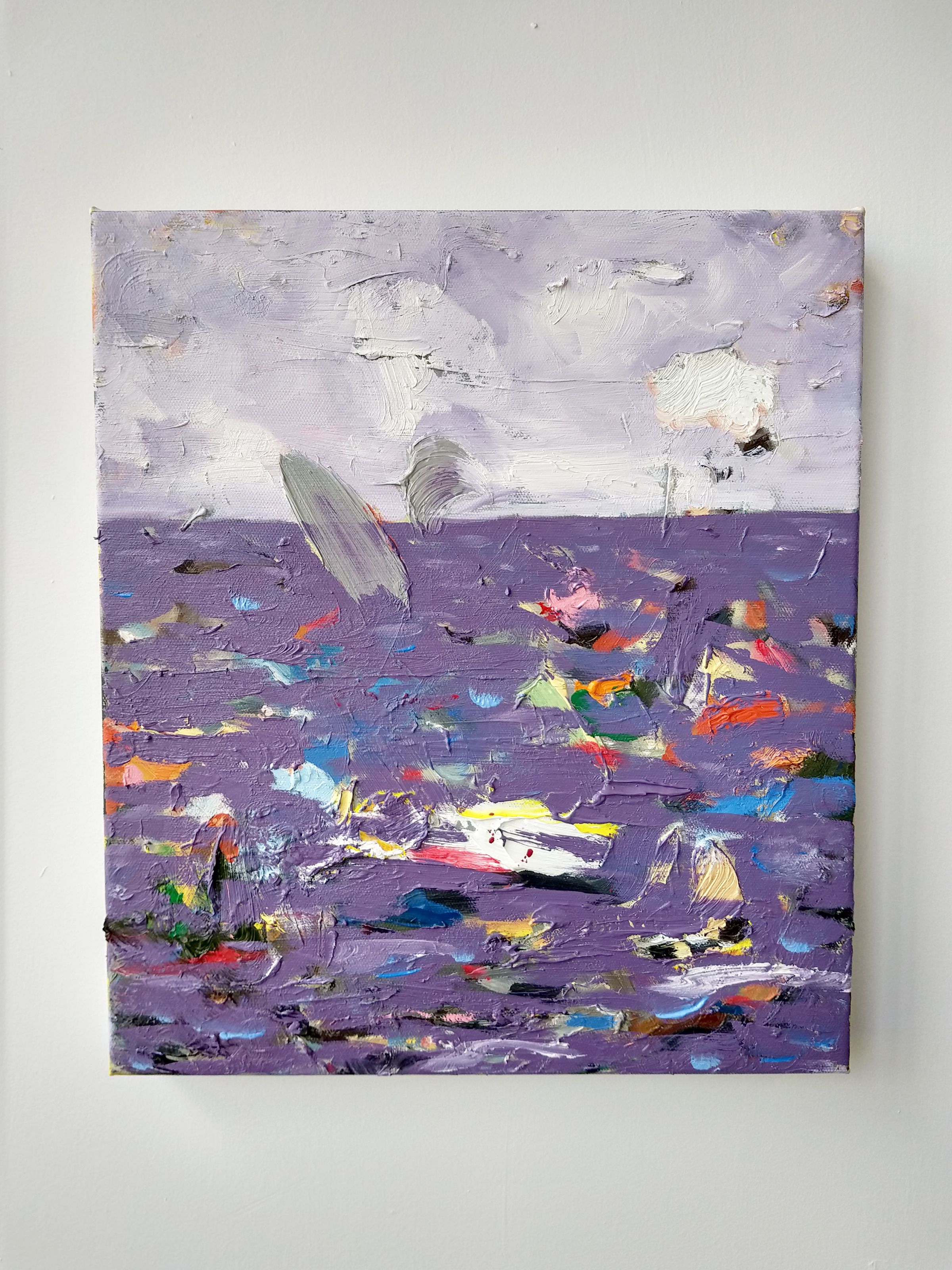 Purple Haze. Oil on linen. 41cm X 36cm. 2018