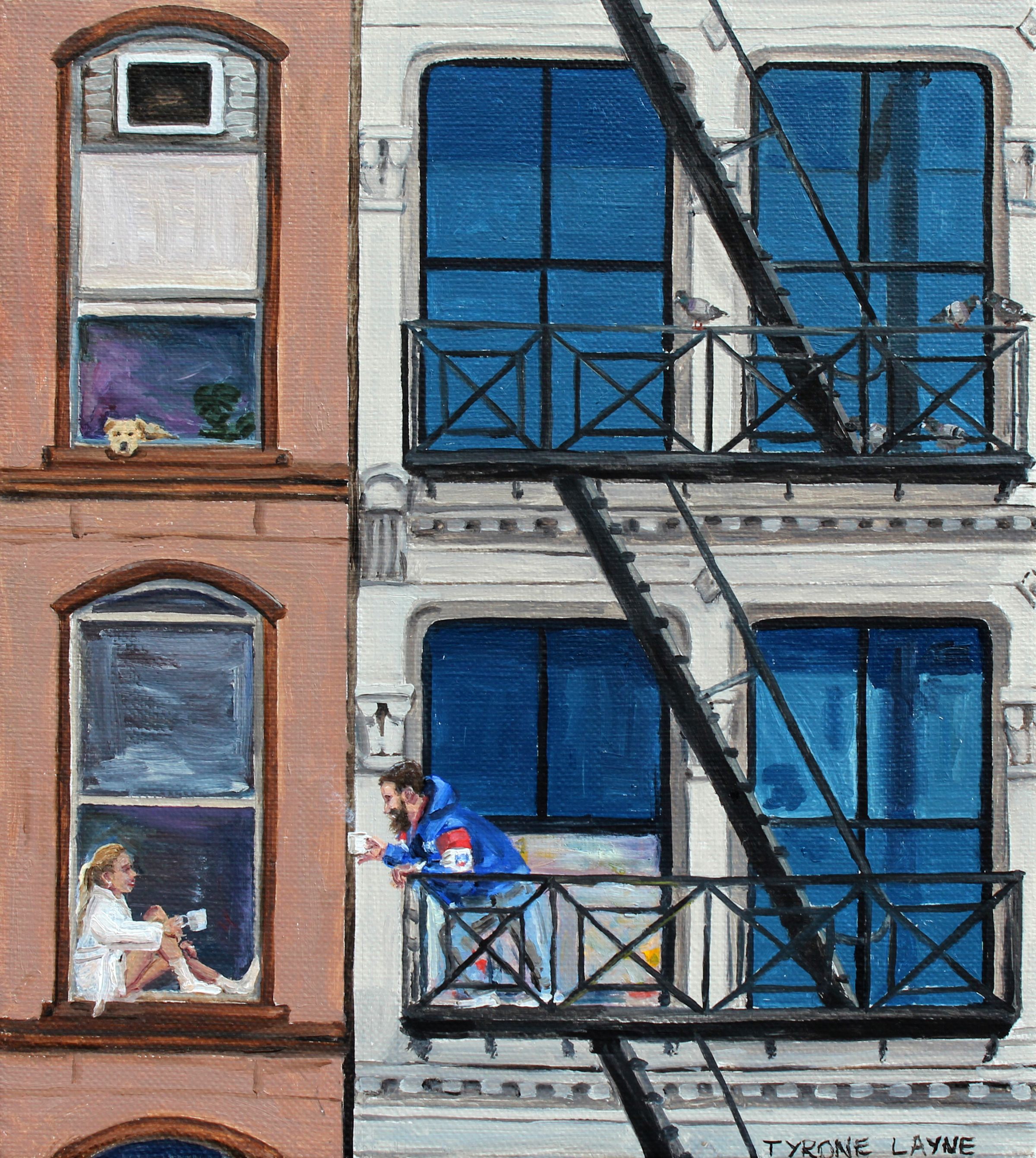 Iso in New York. Oil on linen. 22.5cm x 20cm. 2020