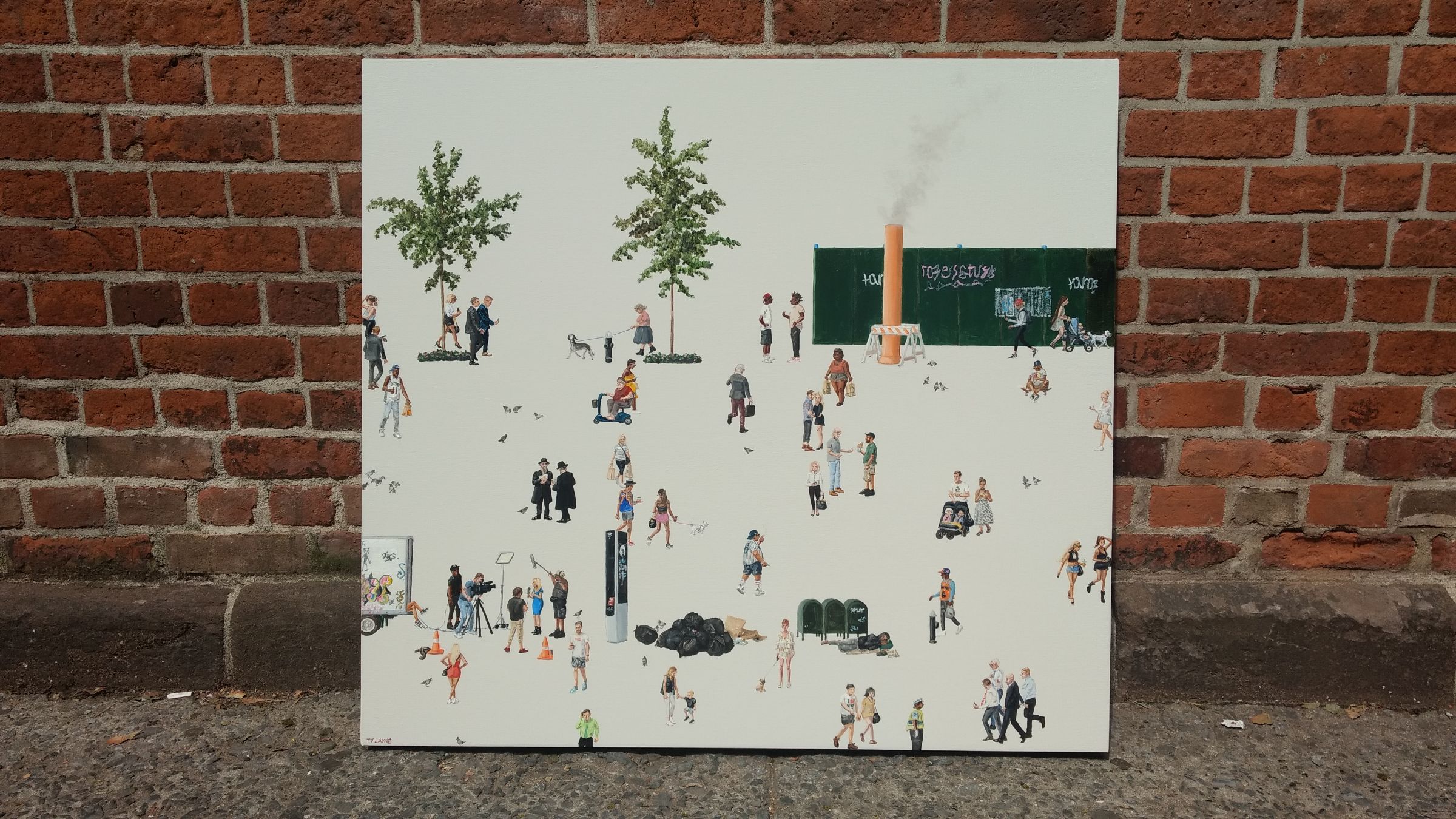 Soho NYC. Oil & Acrylic on linen. 84cm X 91cm. 2017
