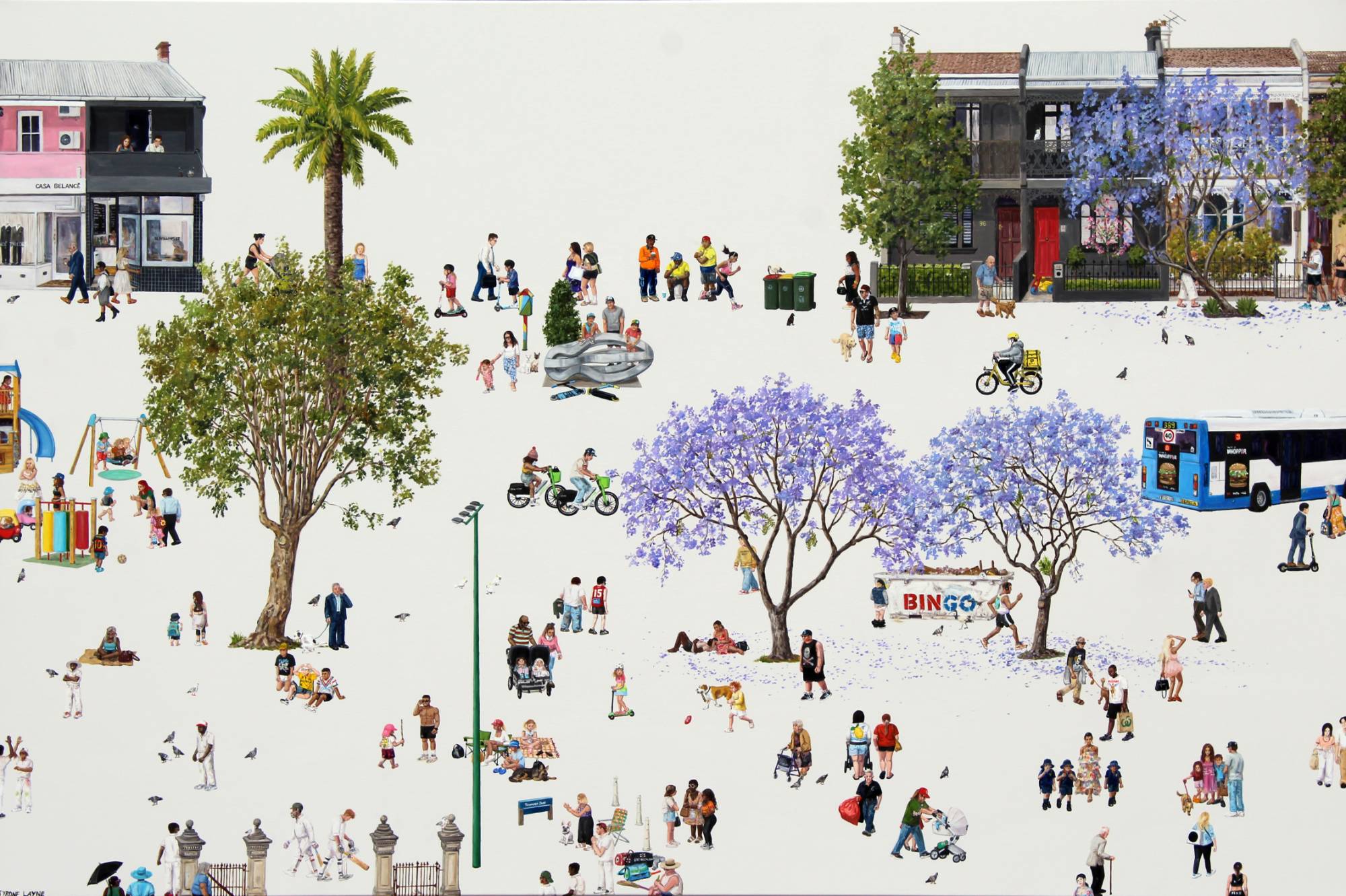 Paddington IX. Oil & acrylic on linen. 122cm x 183cm. 2025