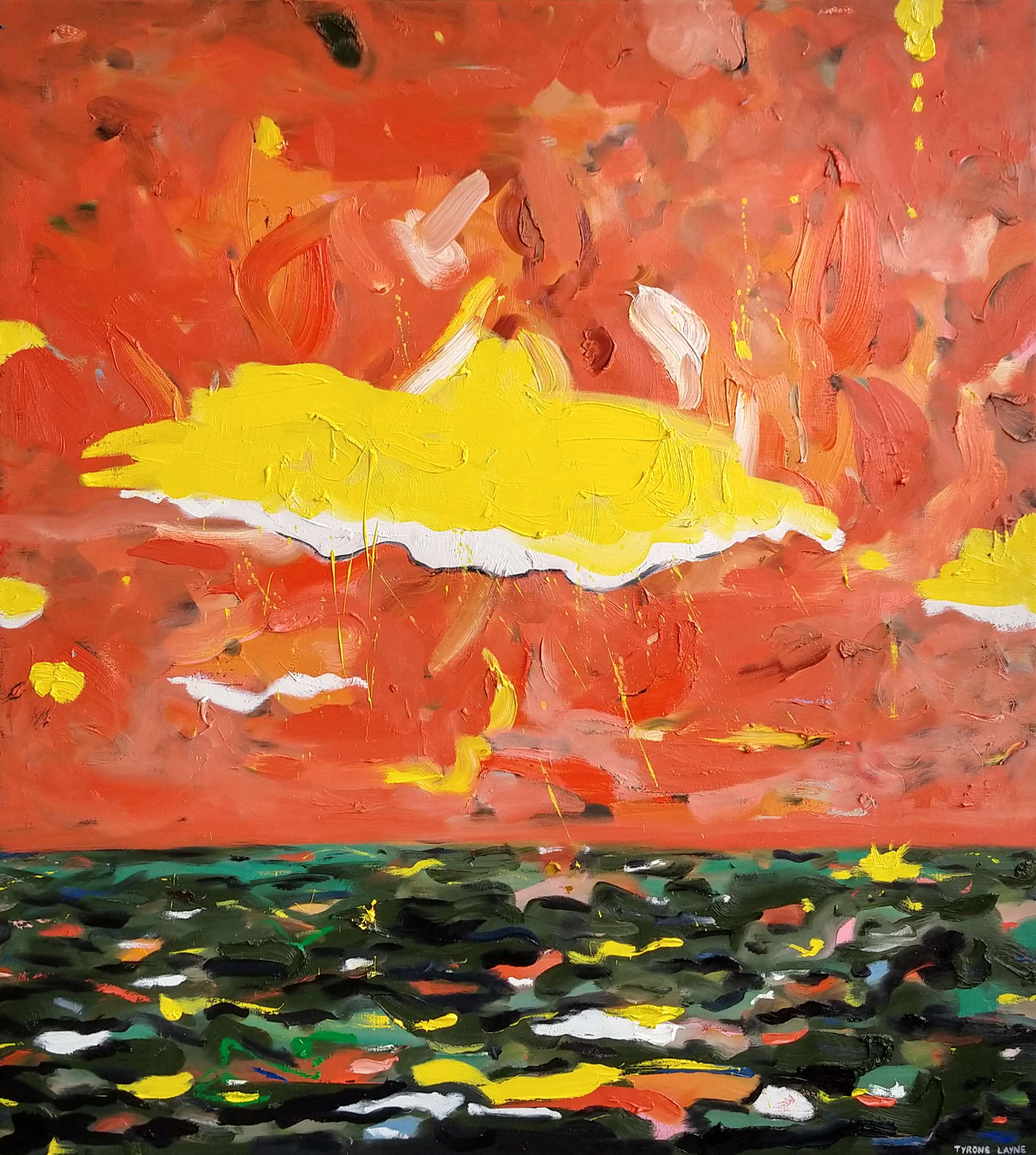 Paradise. Oil on canvas. 102cm X 91cm. 2018