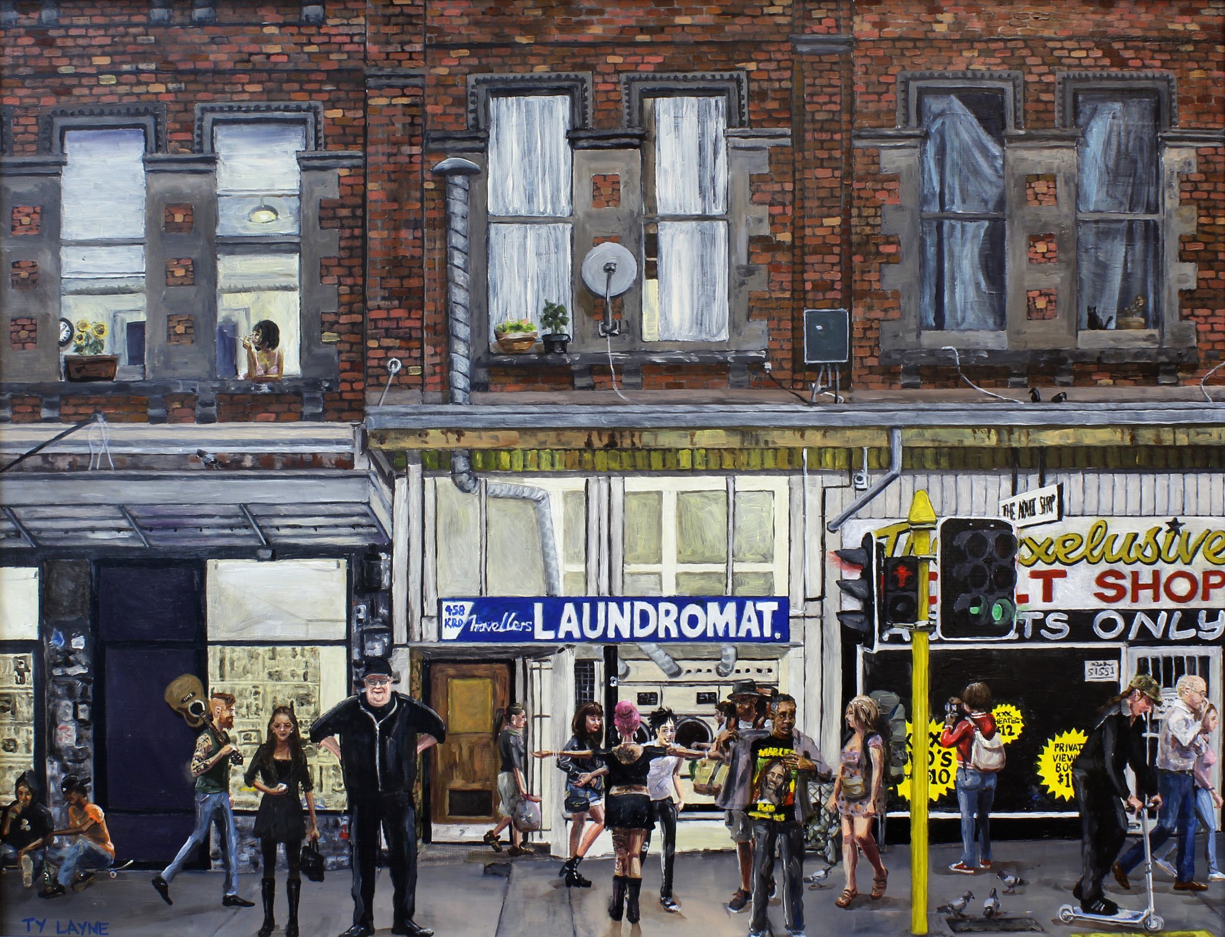 K Road. Oil on board. 35cm X 45cm. 2014