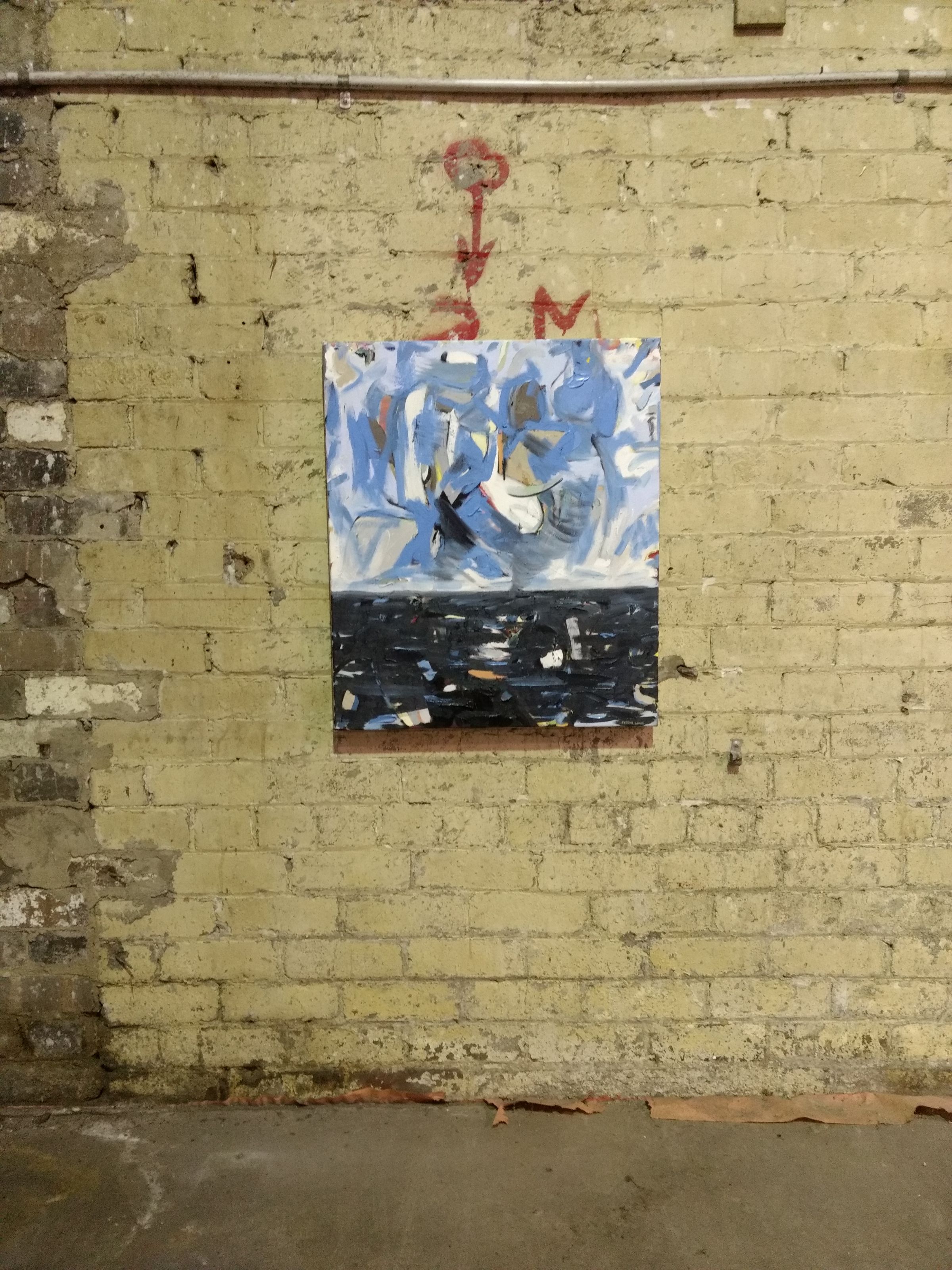 Tropical Storm. Oil on canvas. 71cm X 61cm. 2018