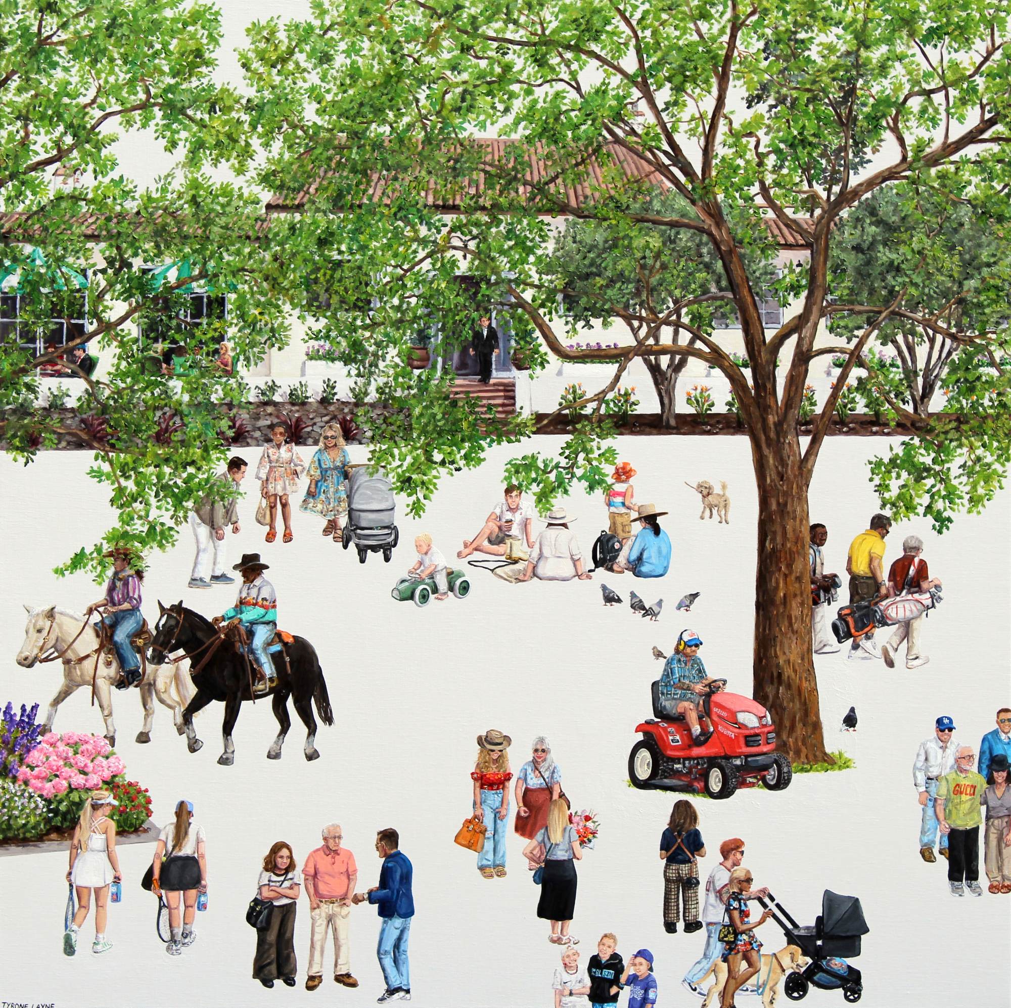 Rancho Santa Fe, CA. Oil & acrylic on linen. 92cm x 92cm. 2026