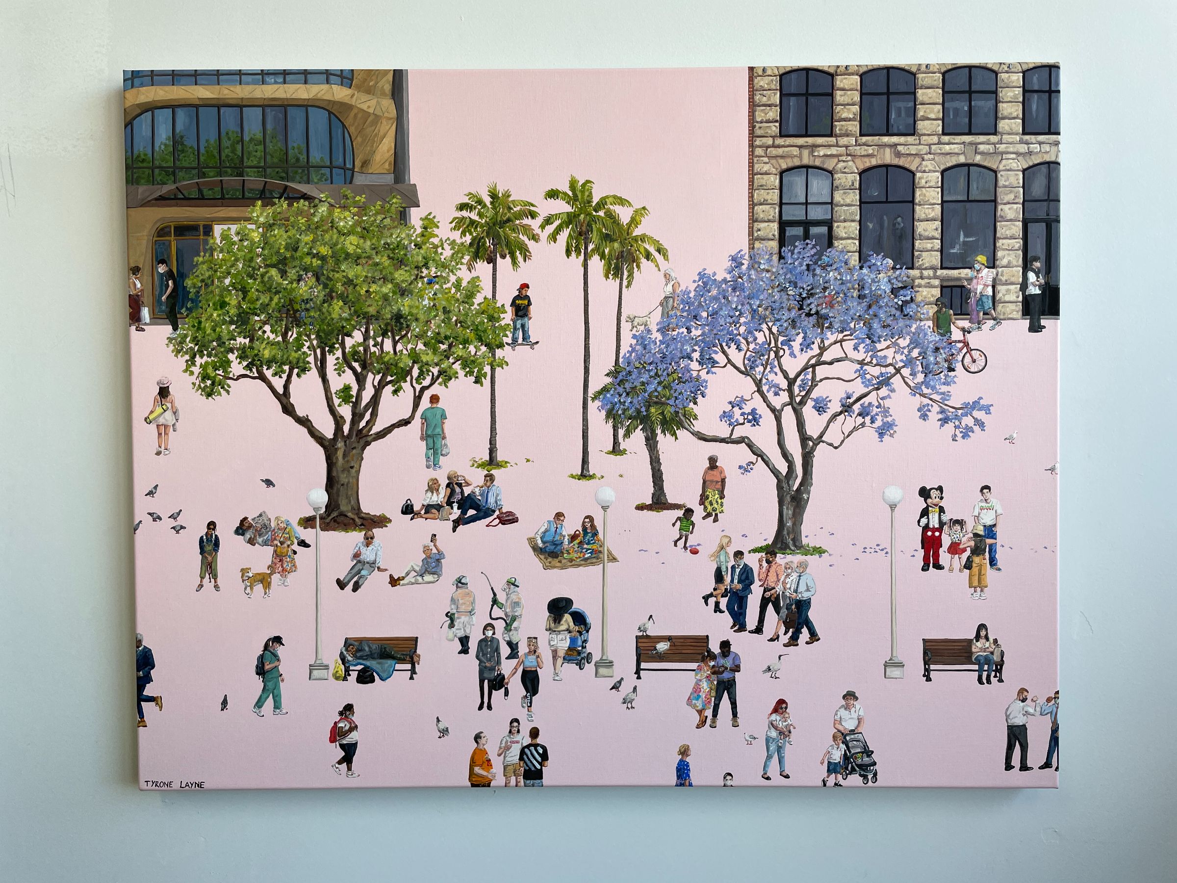 Sydney IV. Oil & acrylic on linen. 71cm x 92cm. 2021