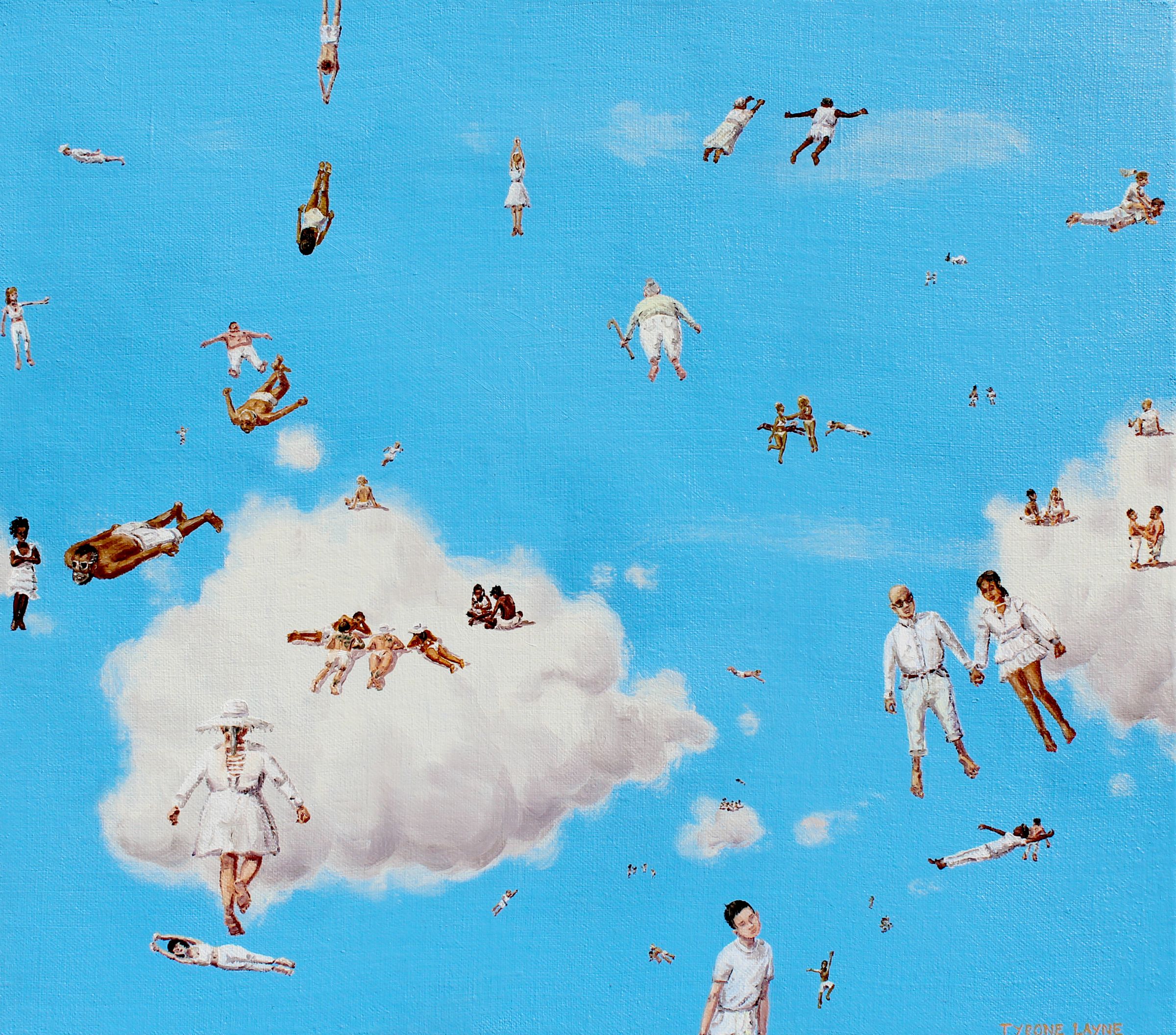Heaven III. Oil on linen. 36cm X 41cm. 2019