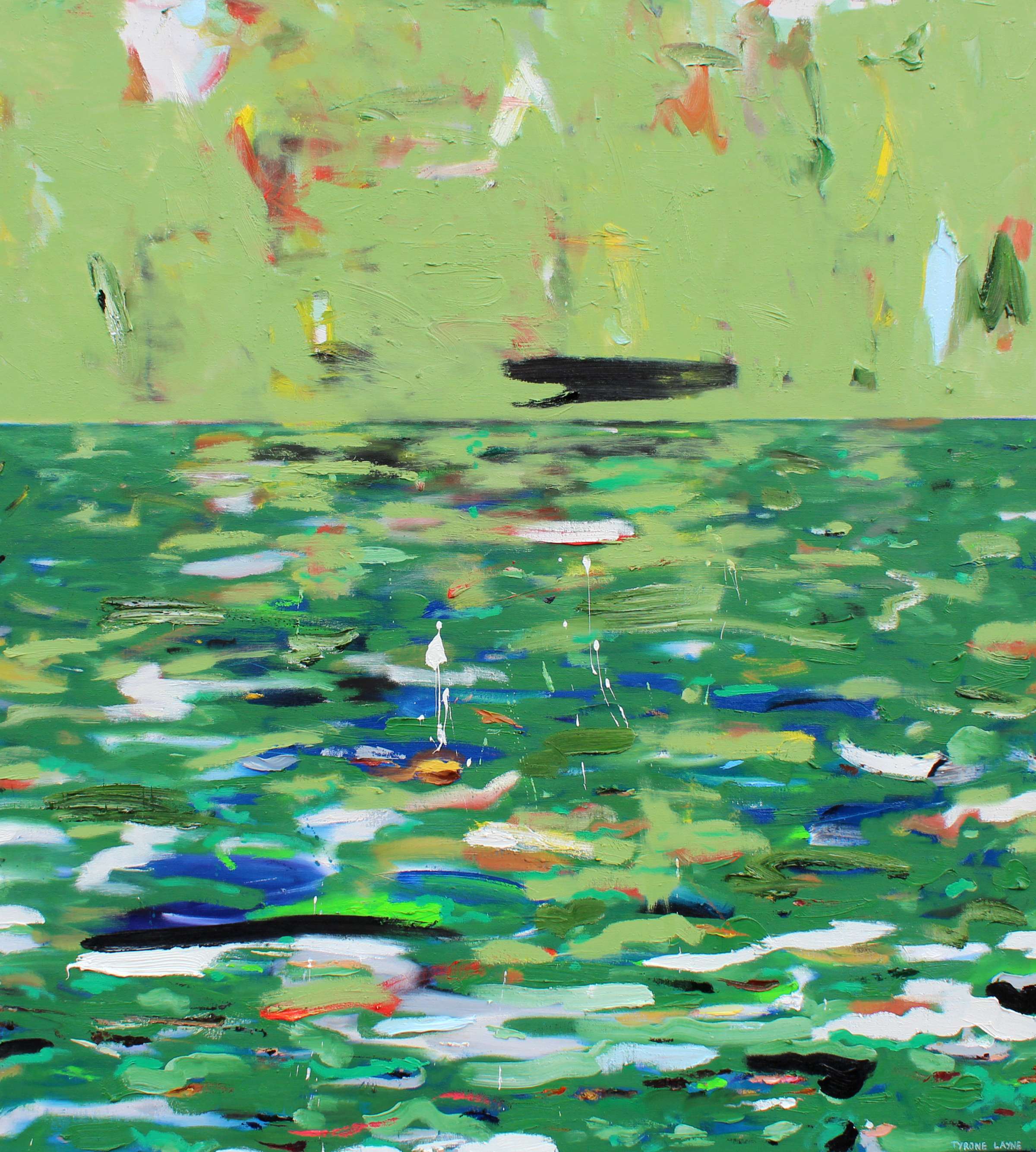 Green Thoughts. Oil on canvas. 102cm X 91cm. 2019