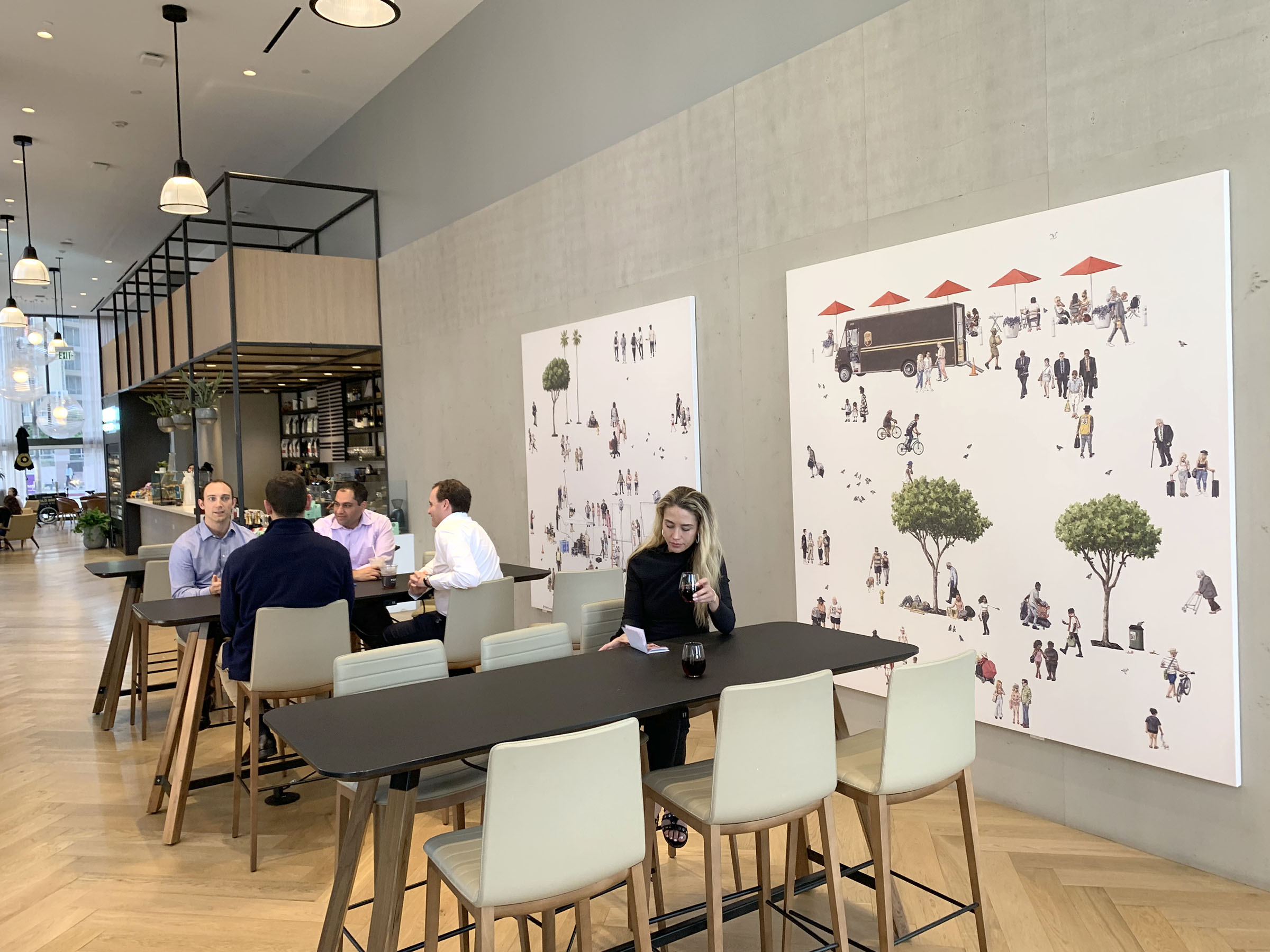 ForFive CoffeeShop- 333 S Grand Ave. Downtown Los Angeles. 2019