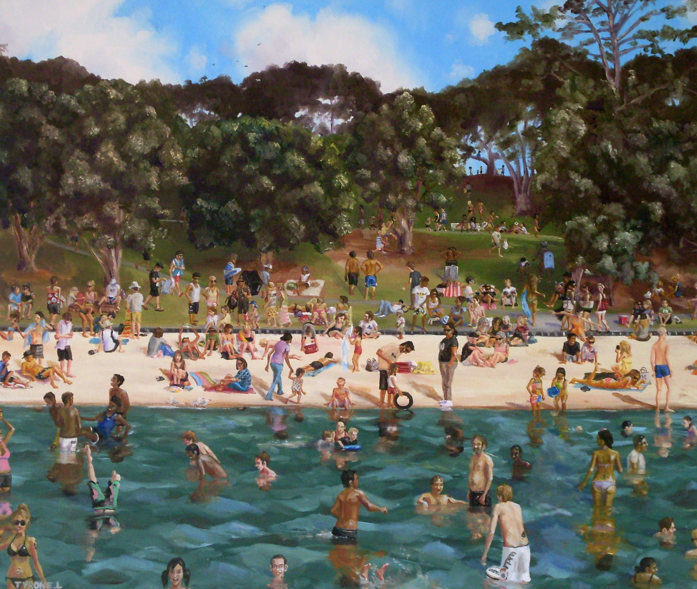 New Sand at Point Chevalier. Oil on canvas. 50cm x 60cm. 2009