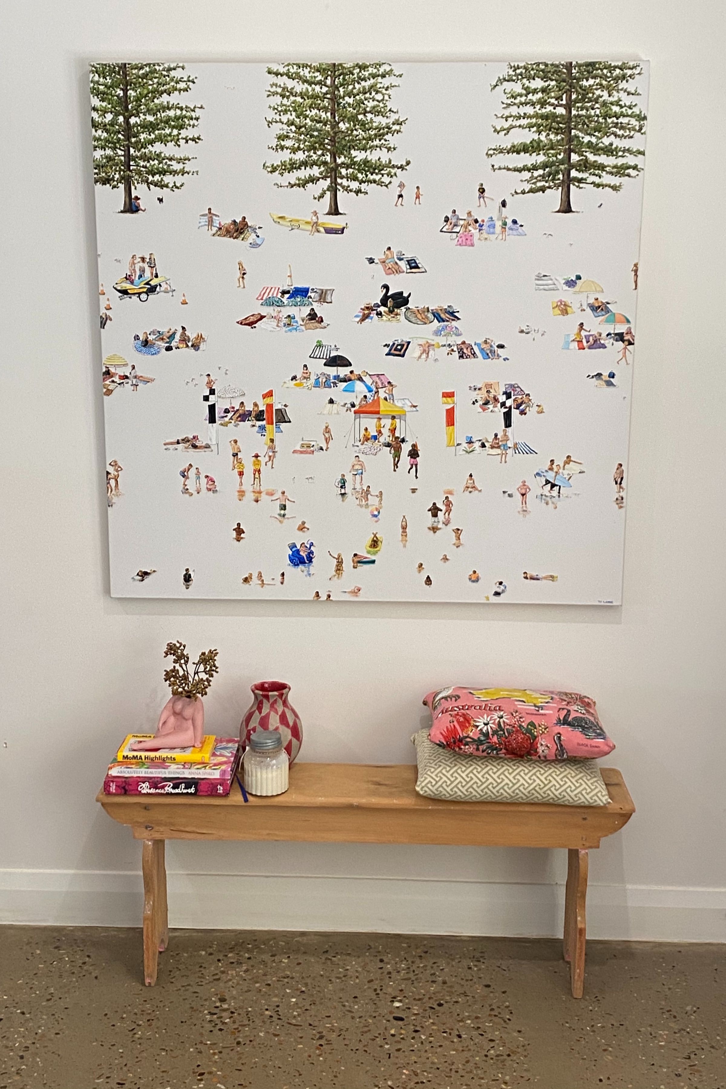 Avoca Beach. Oil & Acrylic on linen. 122cm X 122cm. 2017