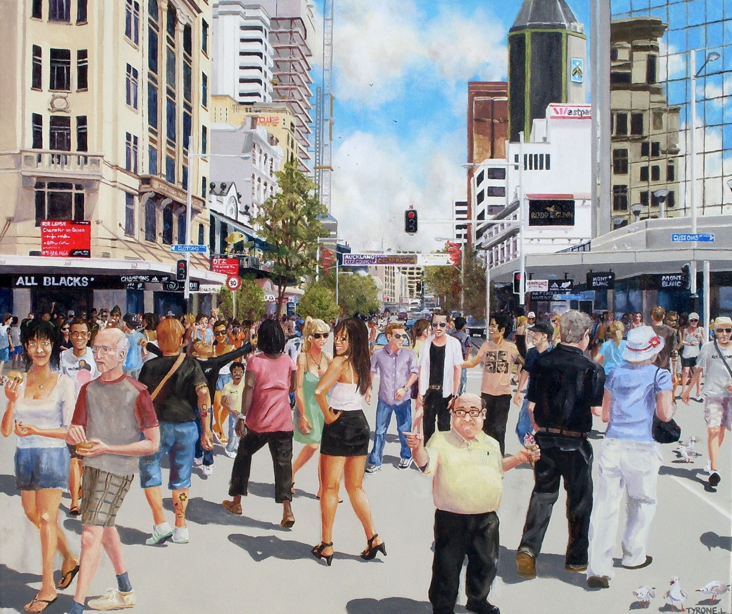 Happy as Larry, Oil on canvas. 50cm x 60cm. 2009