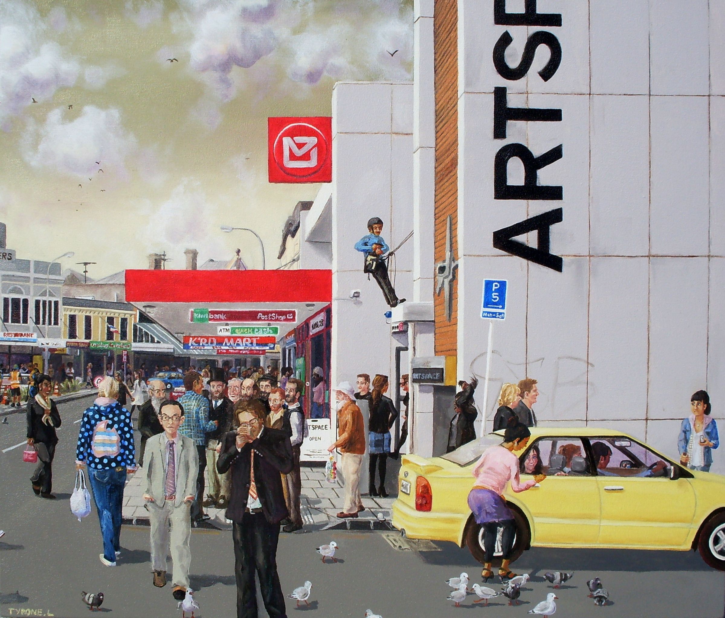 Tyrone and the Impressionists. Oil on canvas. 50cm x 60cm. 2009