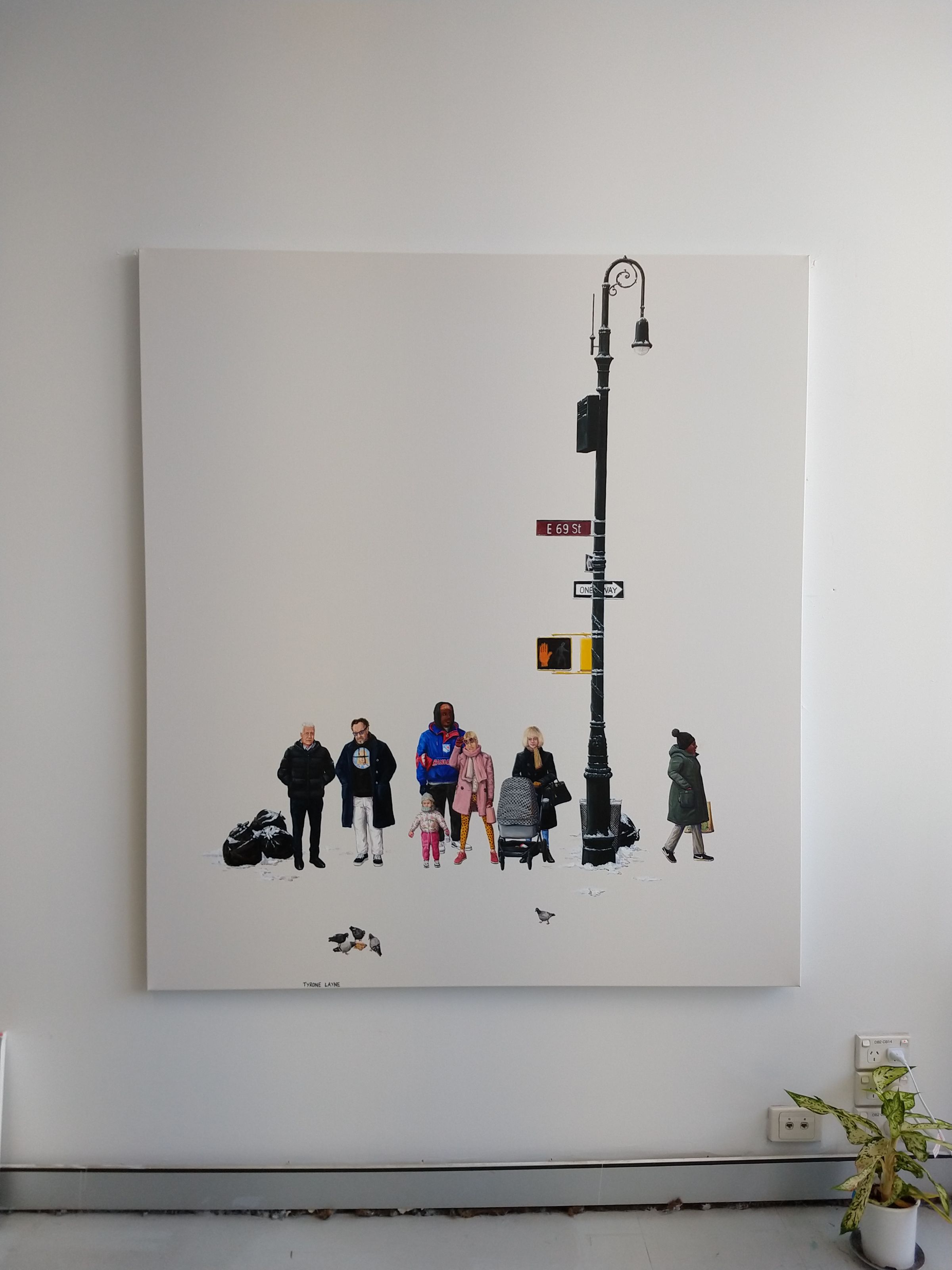 East 69th St. Oil & Acrylic on linen. 152cm X 137cm. 2019