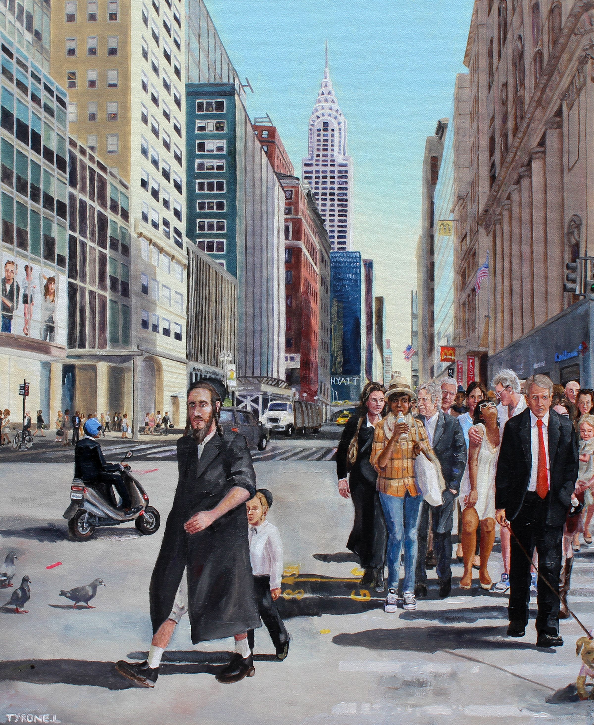 42nd Street, New York. Oil on canvas. 55cm x 45cm. 2011-2013