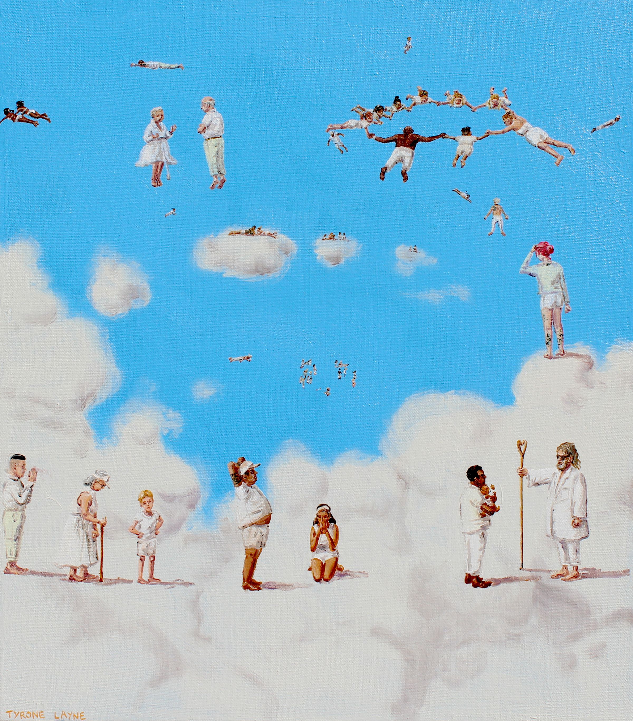 Heaven II. Oil on linen. 36cm X 41cm. 2019
