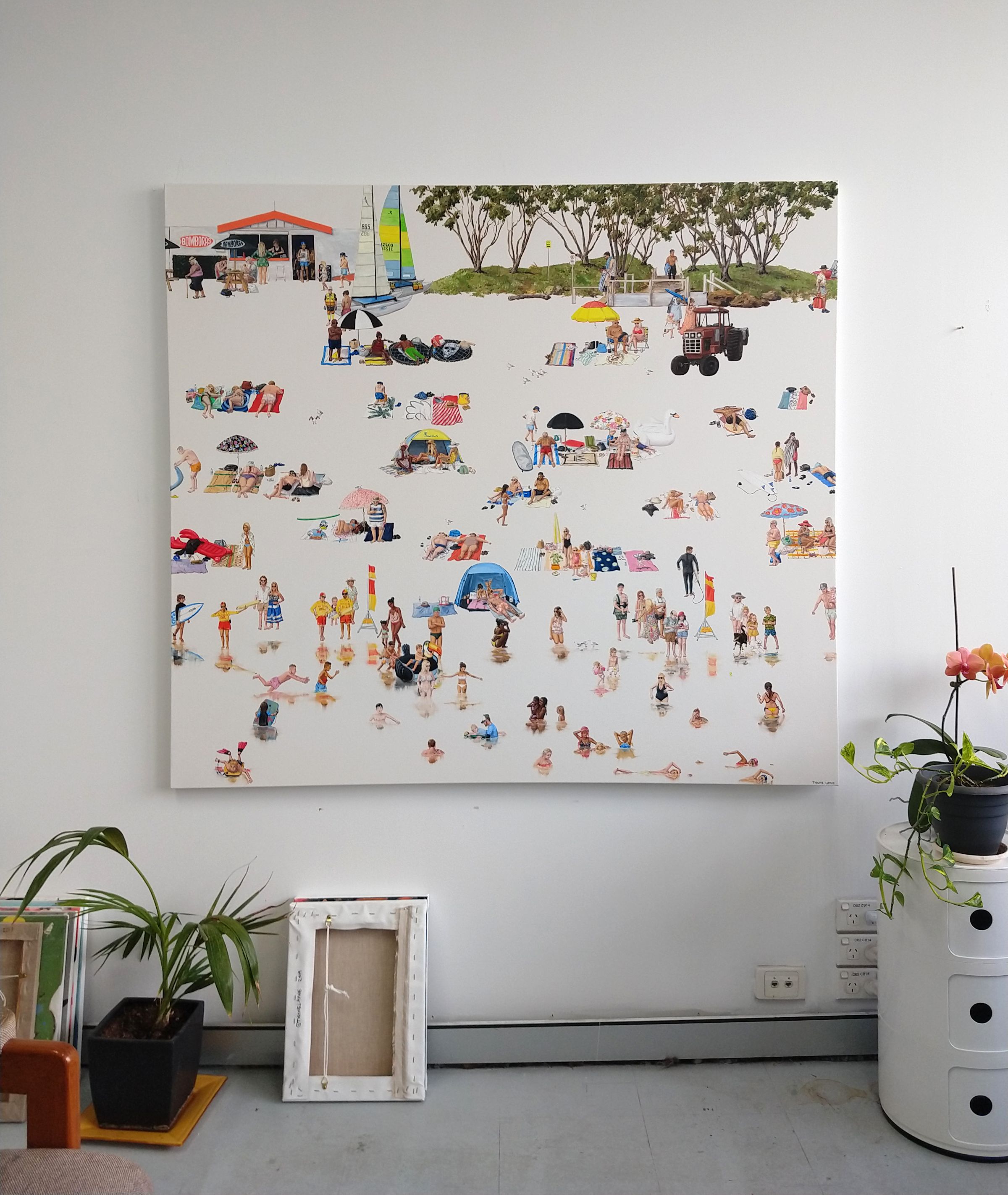 Point Roadkight Beach. Oil & Acrylic on linen. 137cm X 152cm. 2019