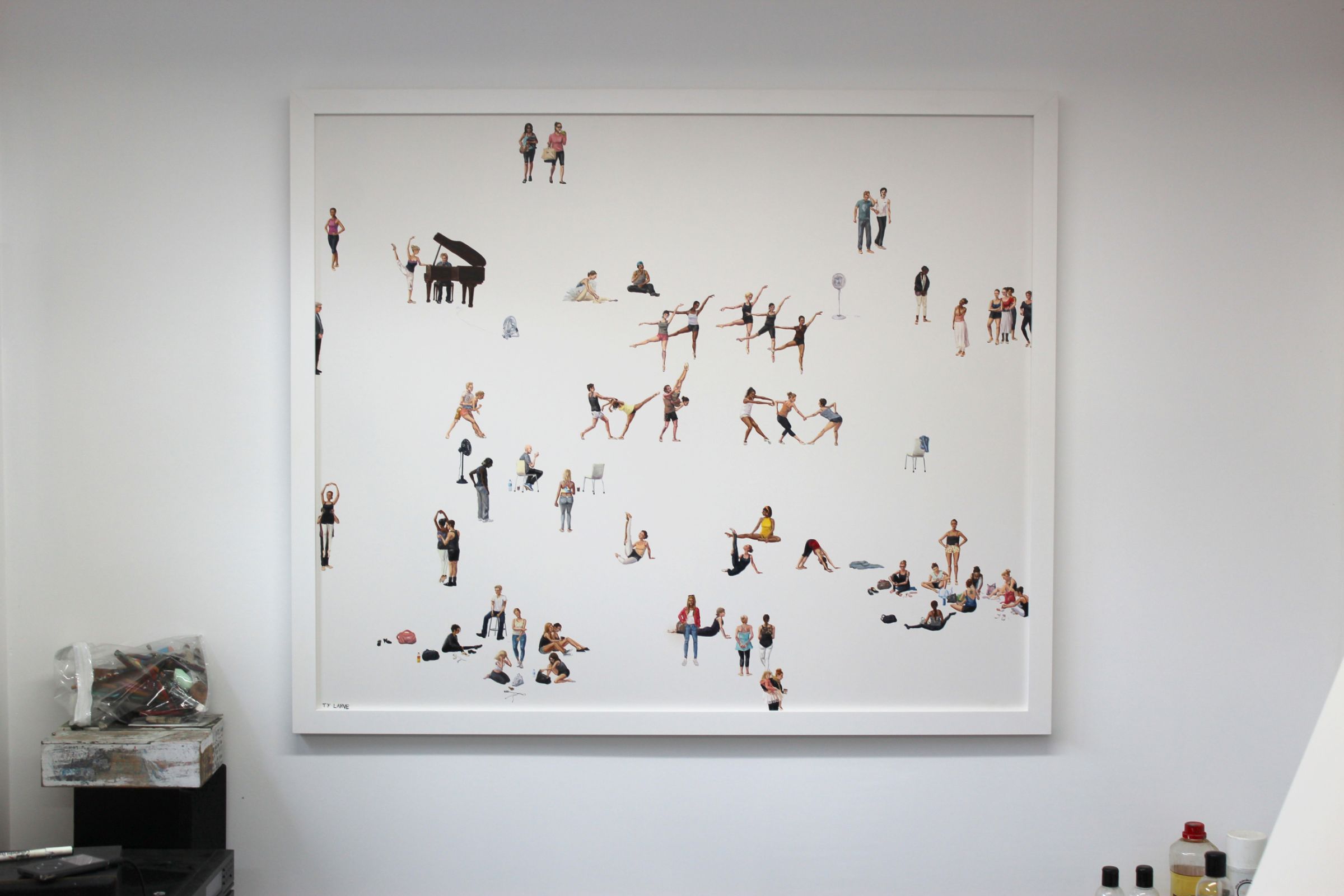 The Rehearsal. Oil & Acrylic on board. 100cm X 120cm. 2015