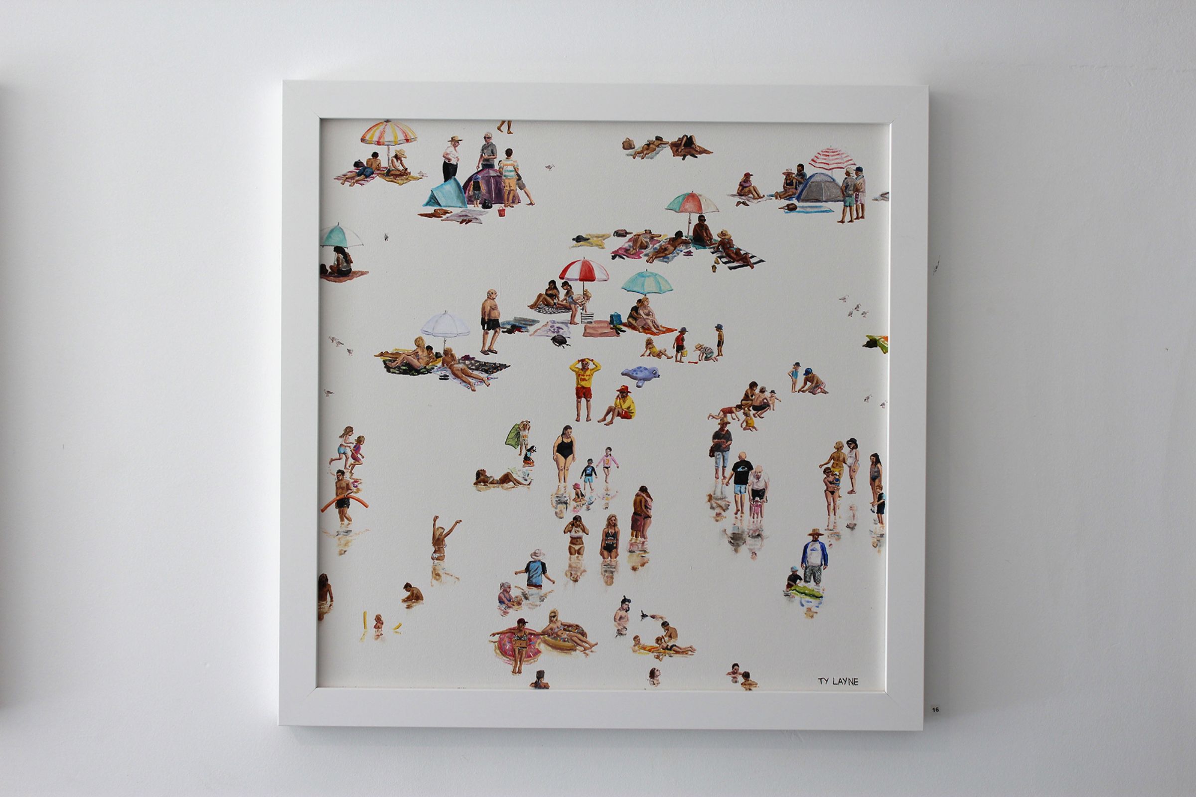 Kids at Clovelly. Oil & Acrylic on board. 60cm X 60cm. 2016