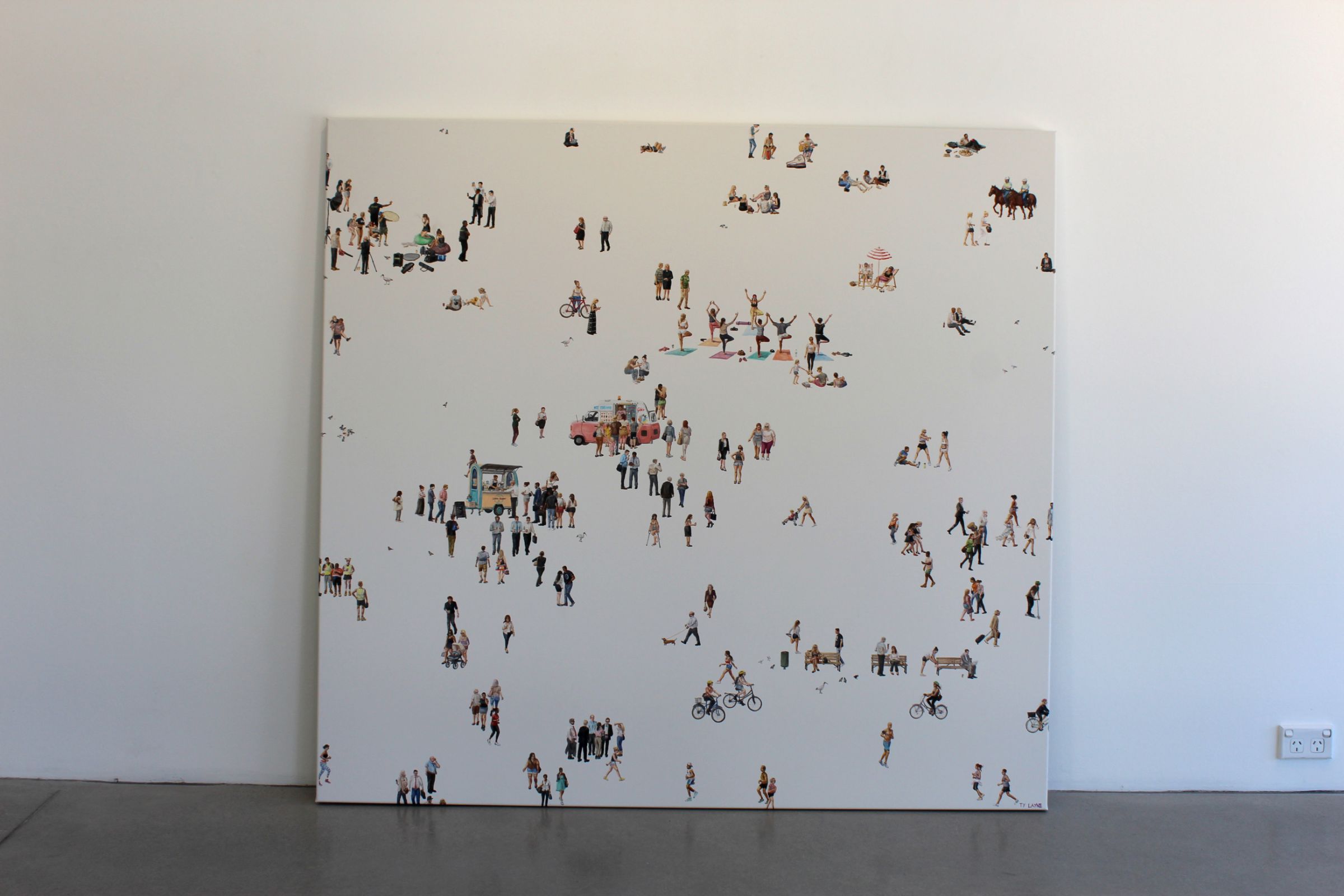 Sydney II. Oil & Acrylic on canvas. 140cm x 150cm. 2015