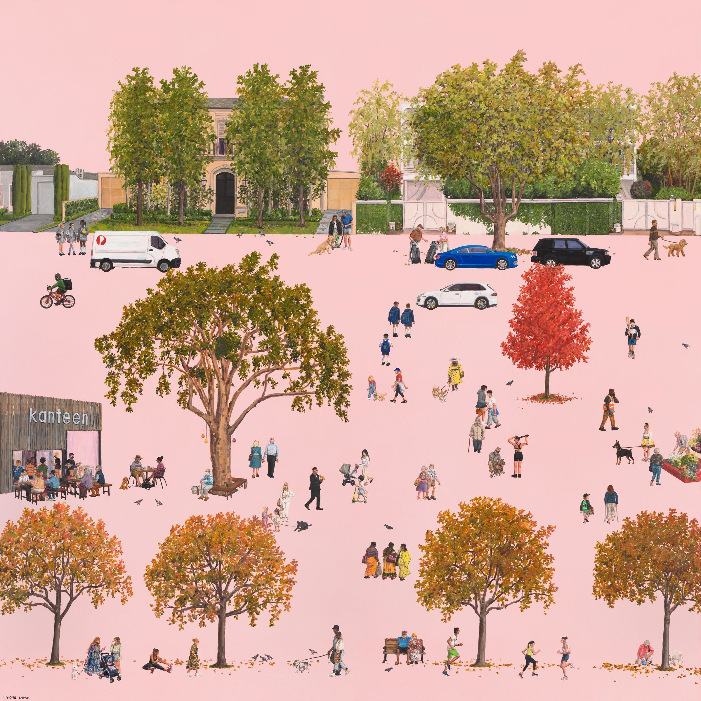 Toorak. Oil & Acrylic on linen. 152cm X 152cm. 2021