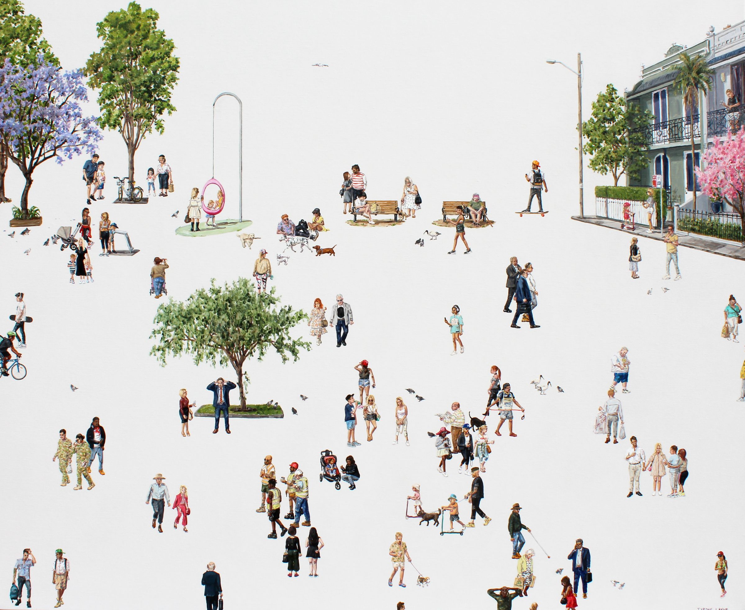 Paddington IV. Oil & acrylic on linen. 91cm x 112cm. 2018