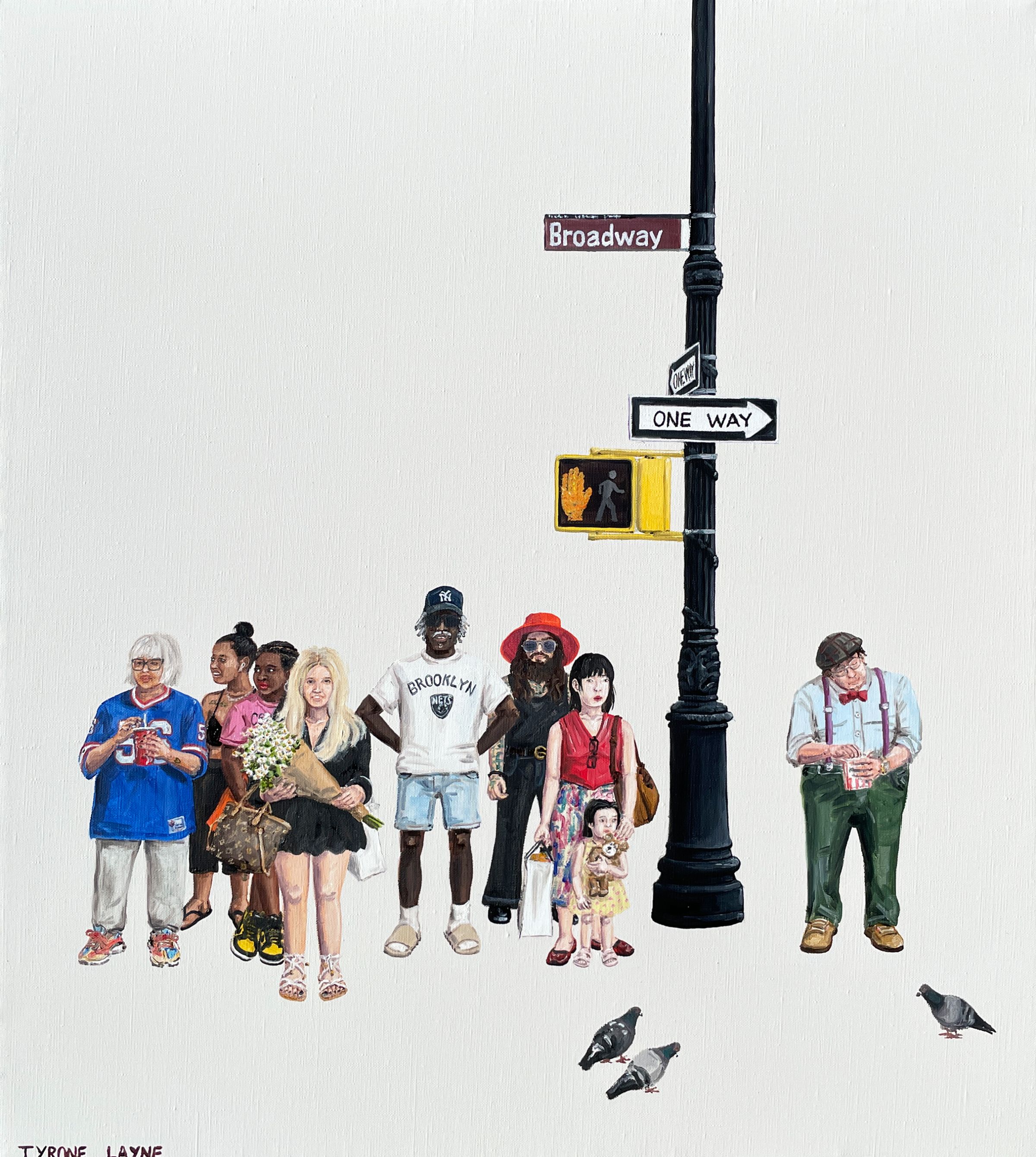 Broadway. Oil & acrylic on linen. 51cm x 46cm. 2022