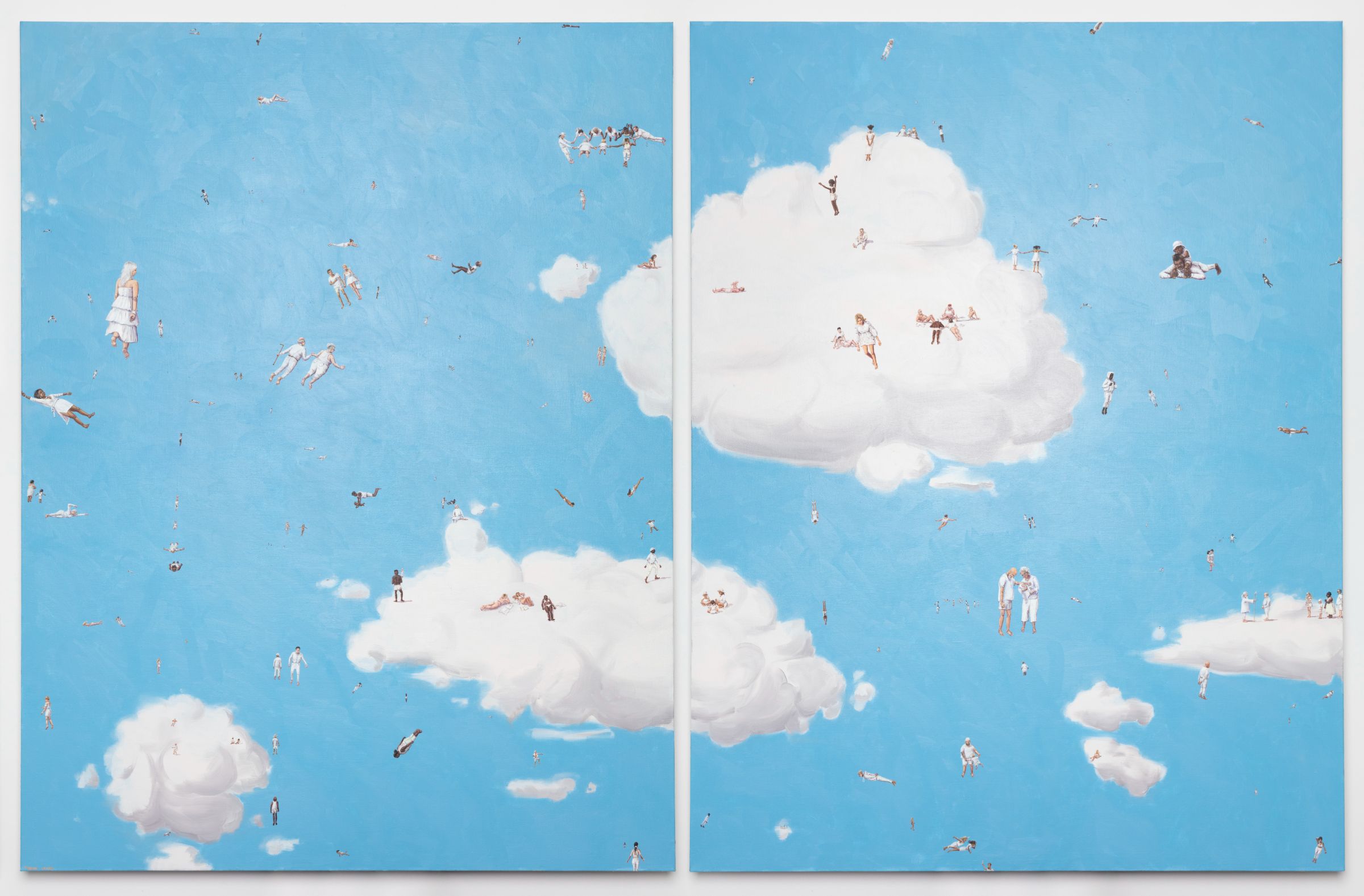 Heaven. Oil on linen. (Diptych) 198cm X 304cm. 2019