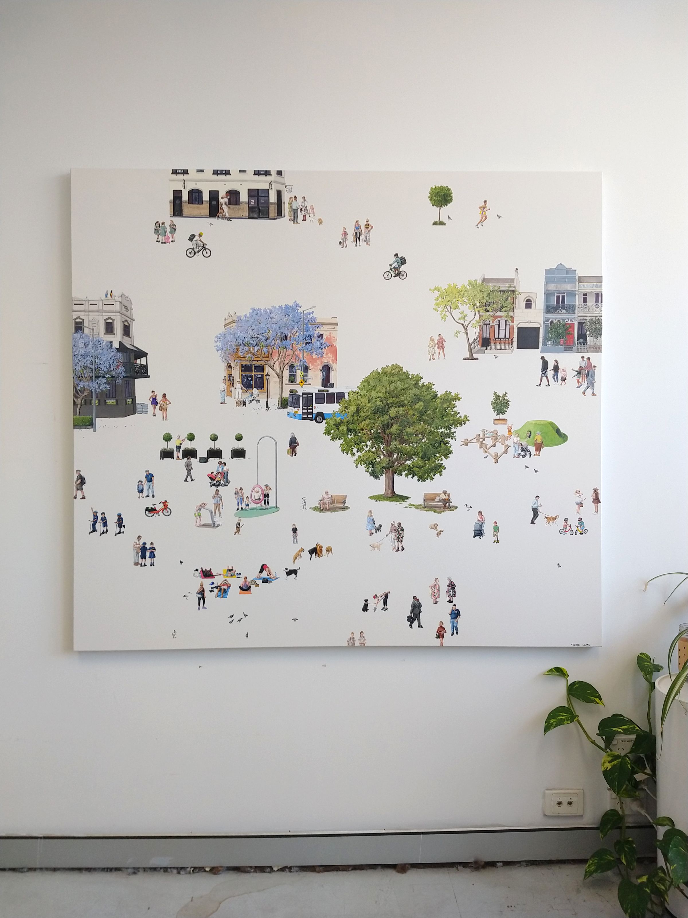 Paddington VII. Oil & acrylic on linen. 137cm X 152cm. 2021
