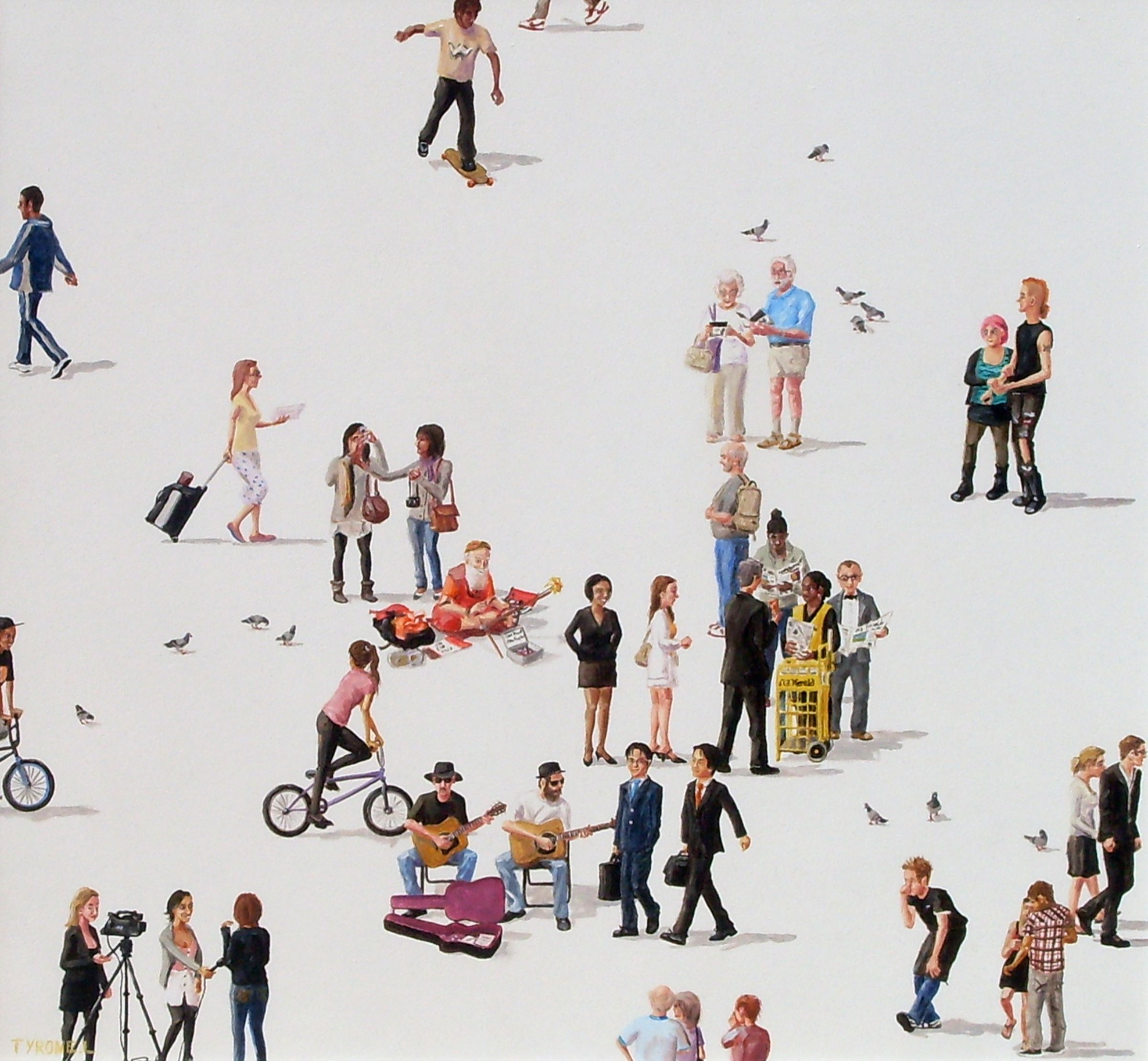 2 Degrees of Separation. Oil on board. 48cm x 53cm. 2009
