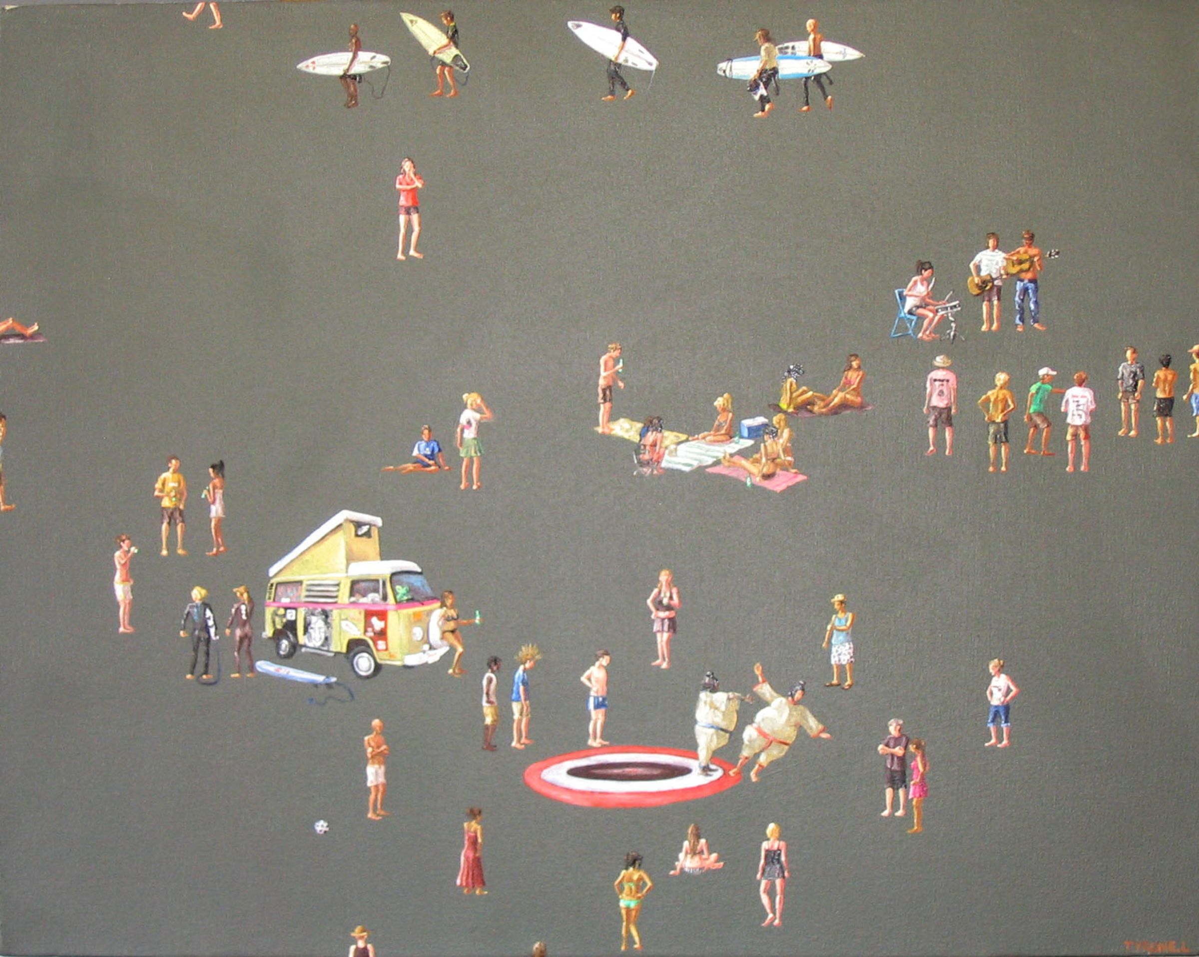 Office Party. Oil on canvas. 65cm x 80cm. 2007