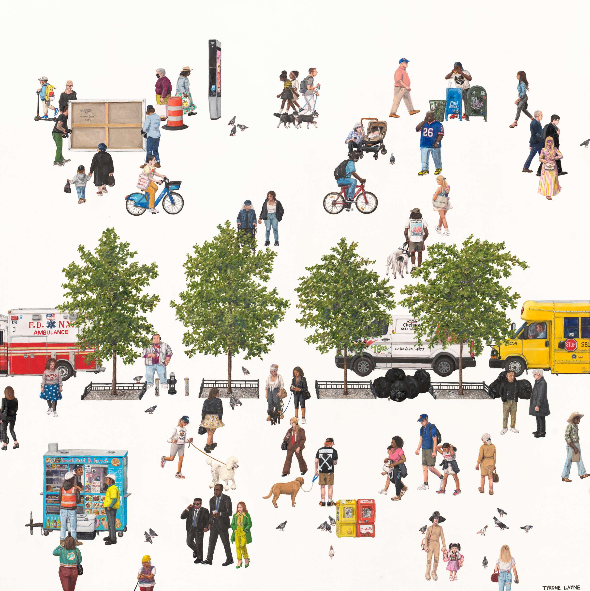 Chelsea NYC. Oil & acrylic on linen. 101cm x 101cm. 2023
