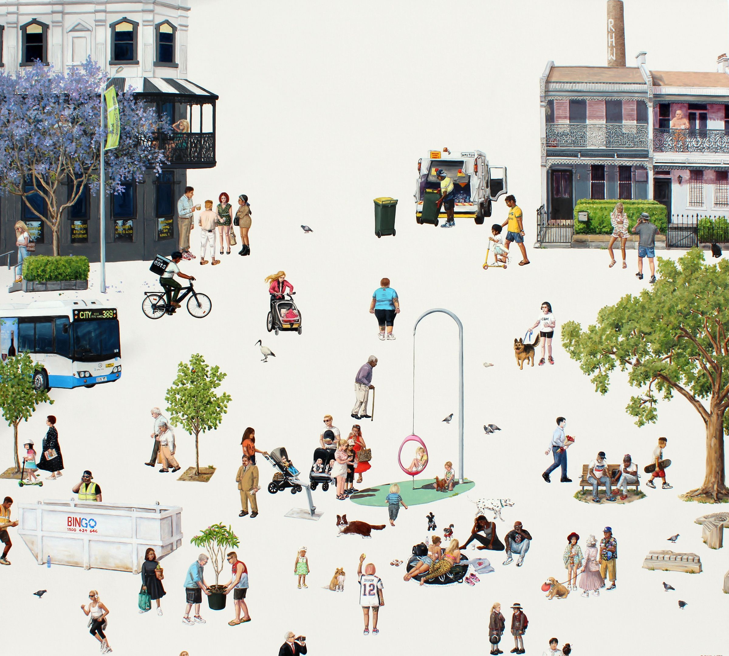 Paddington V. Oil & Acrylic on linen. 137cm X 152cm. 2020