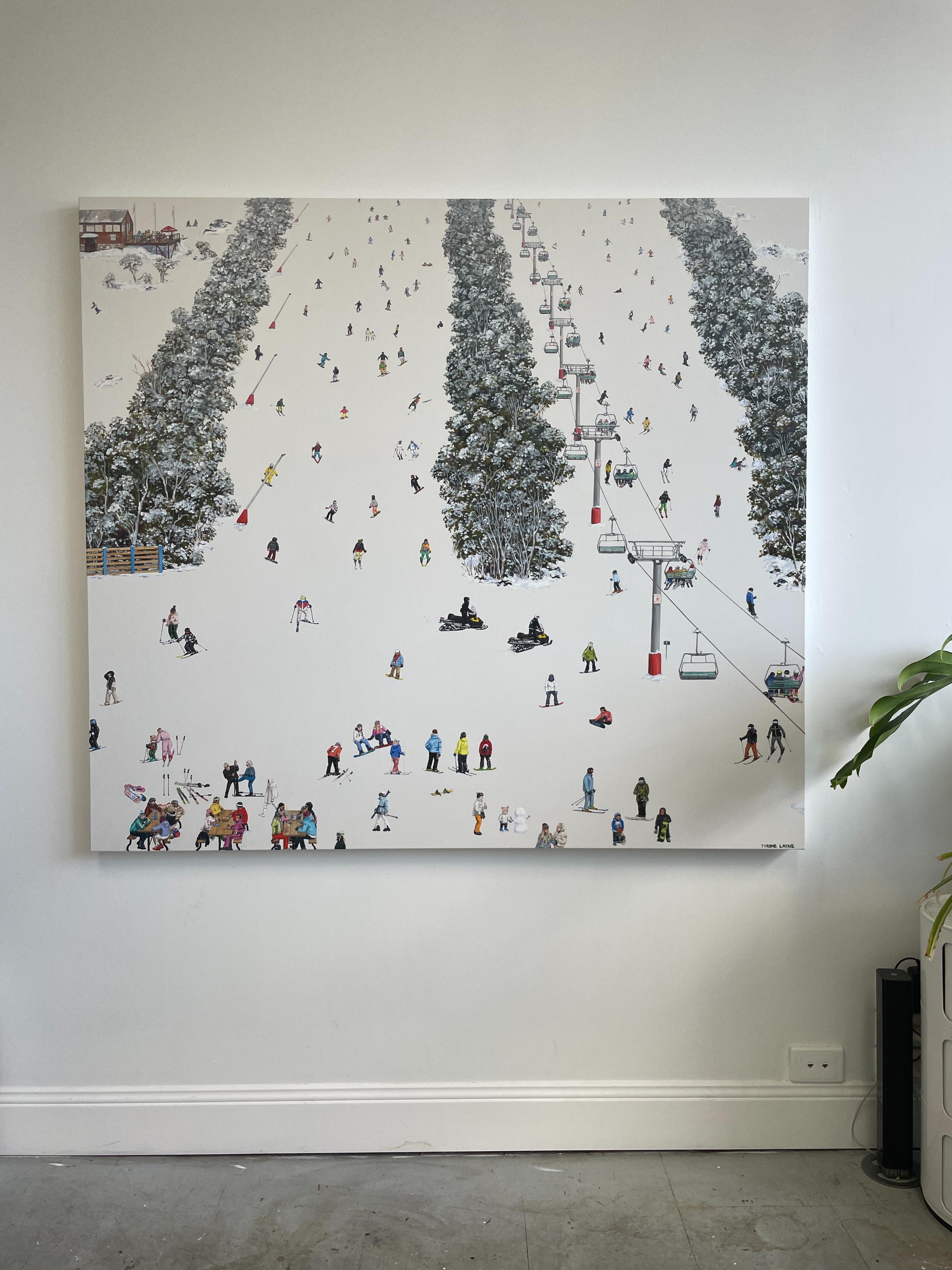 Thredbo IV. Oil & acrylic on linen. 137cm x 152cm. 2023