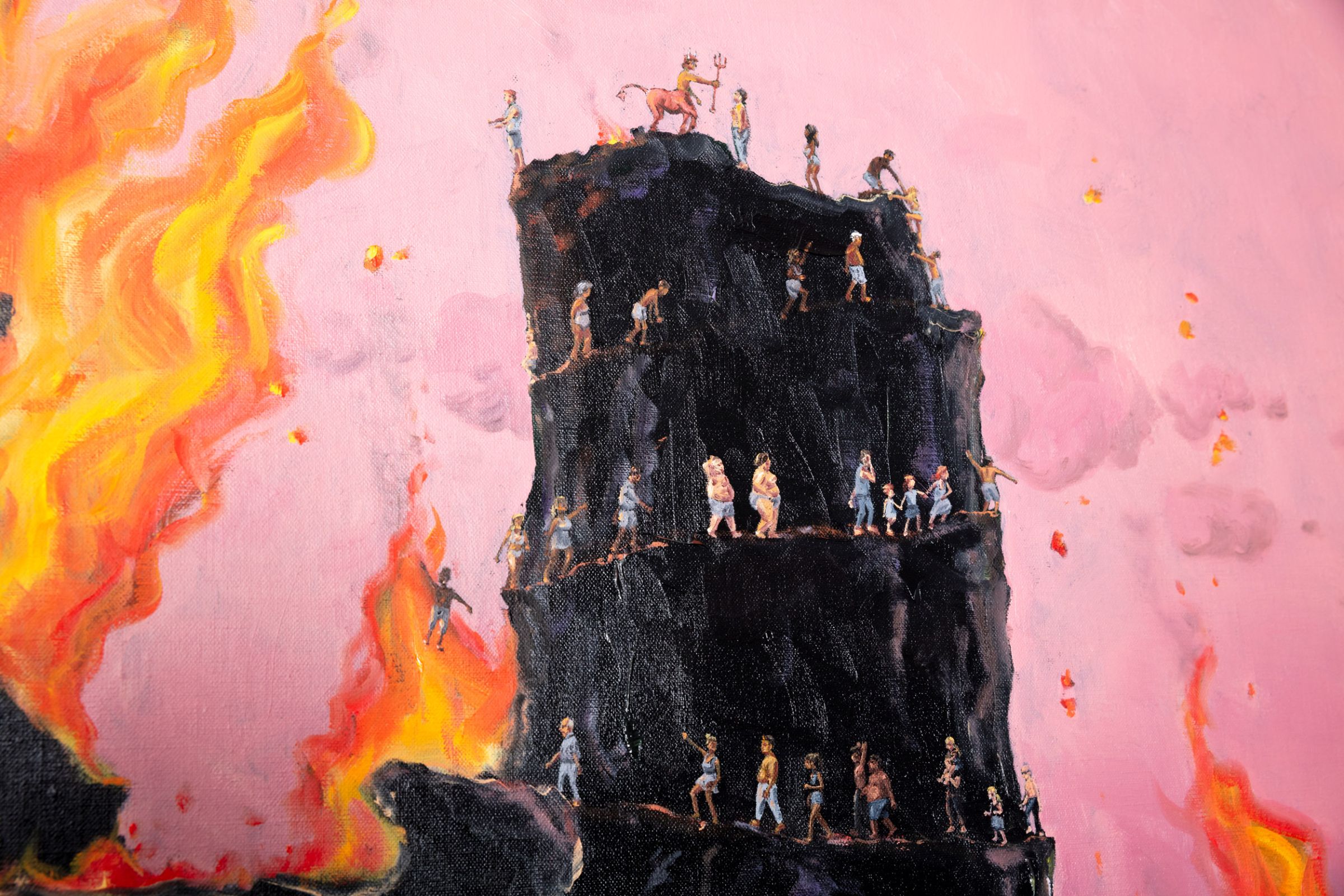 Hell. Oil on linen. 152cm X 183cm. 2019