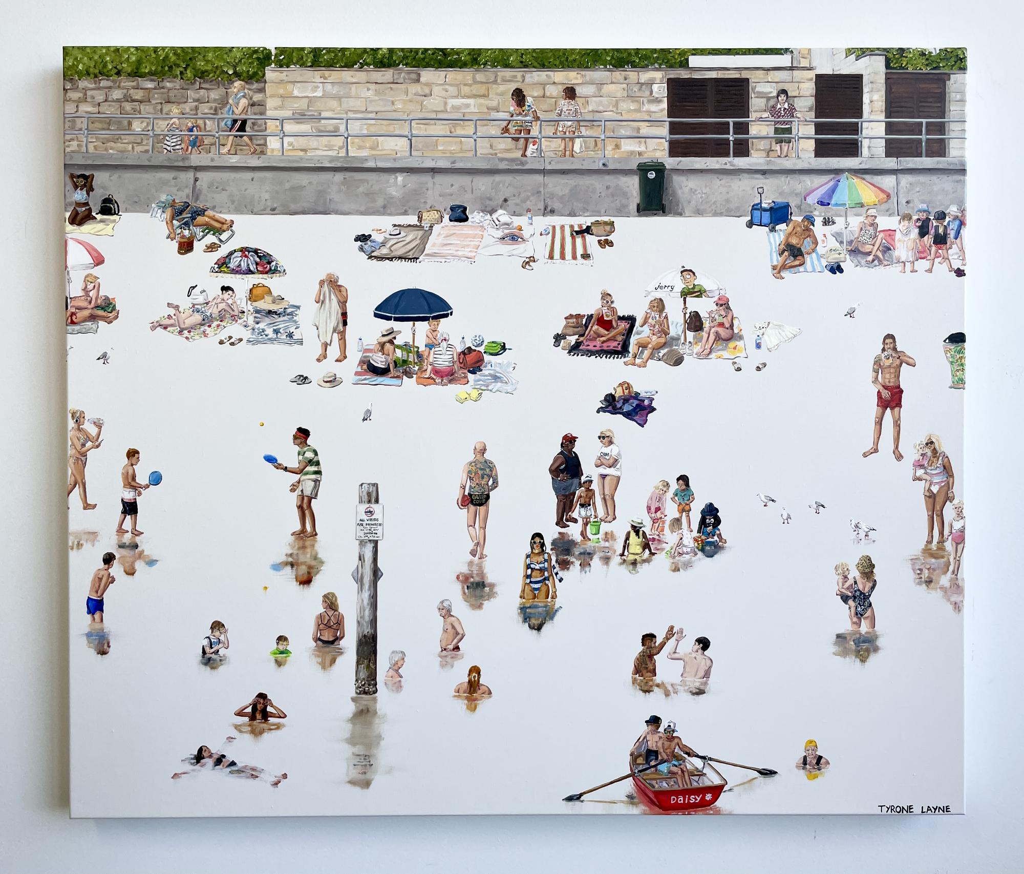 Camp Cove IV, oil & acrylic on linen, 61 × 71 cm, Tyrone Layne, 2021